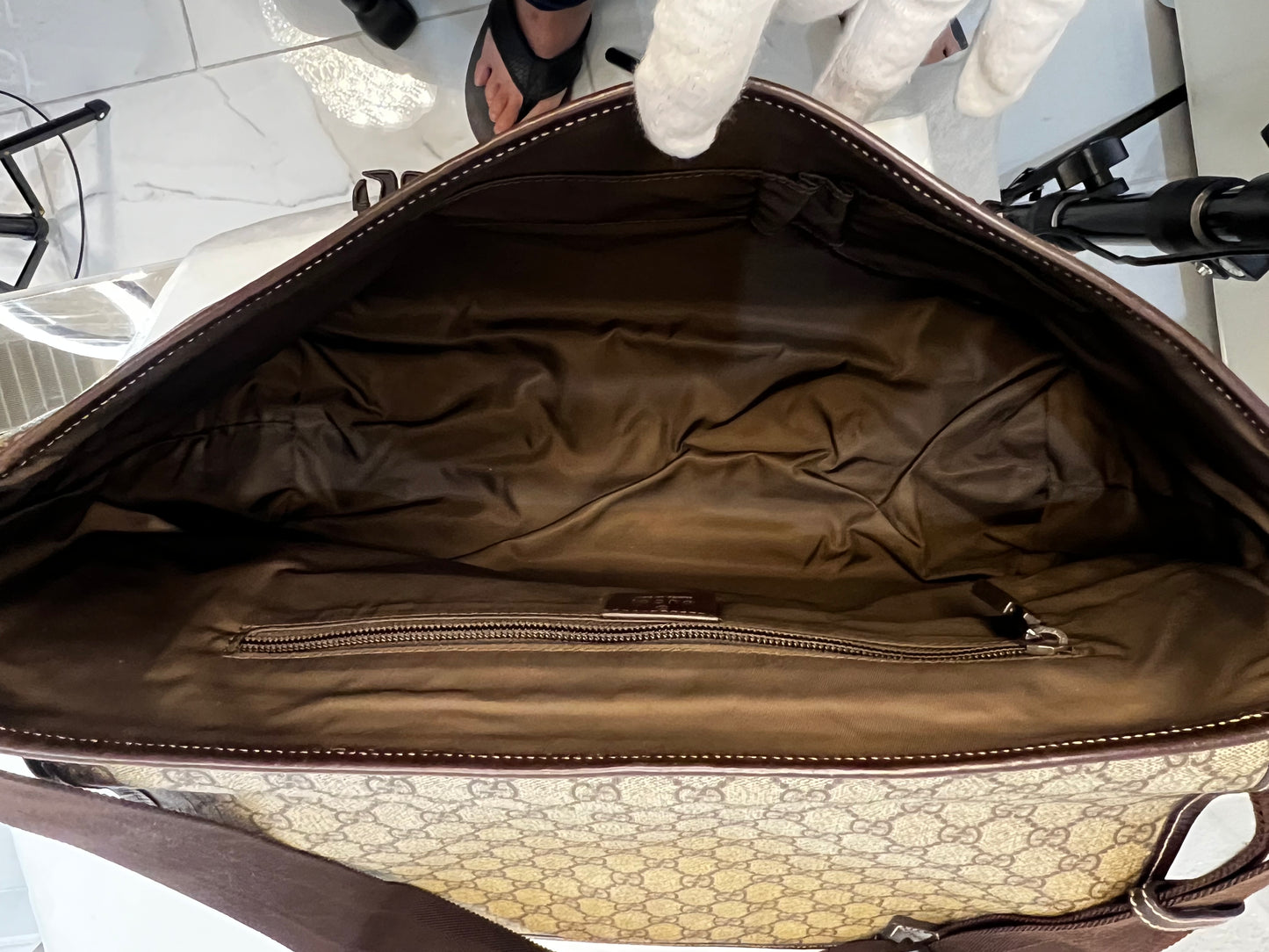 Gucci Interlocking G Beige Pre Owned