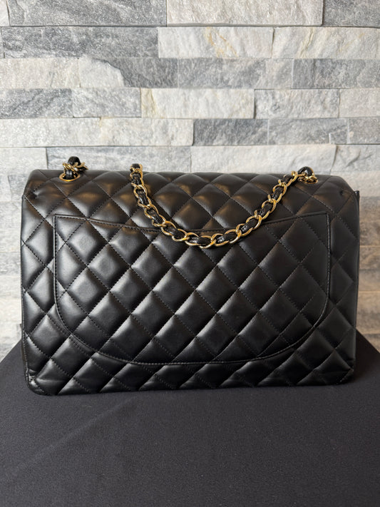 Classic Single Flap Quilted Lambskin Maxi