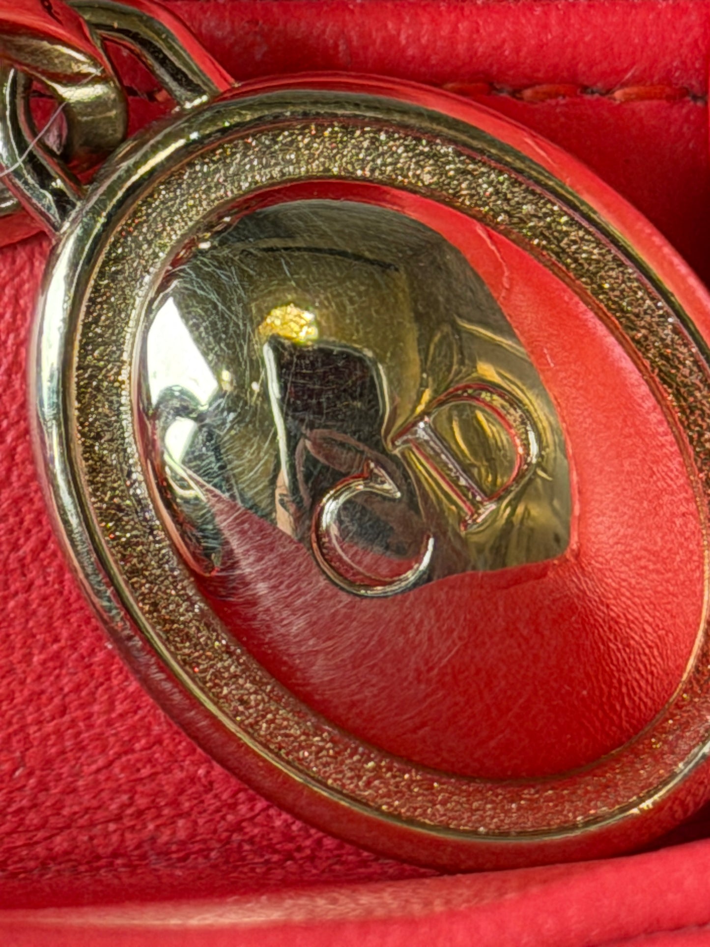 Christian Dior Lady Dior Cannage Lambskin Handbag – Pink & Orange