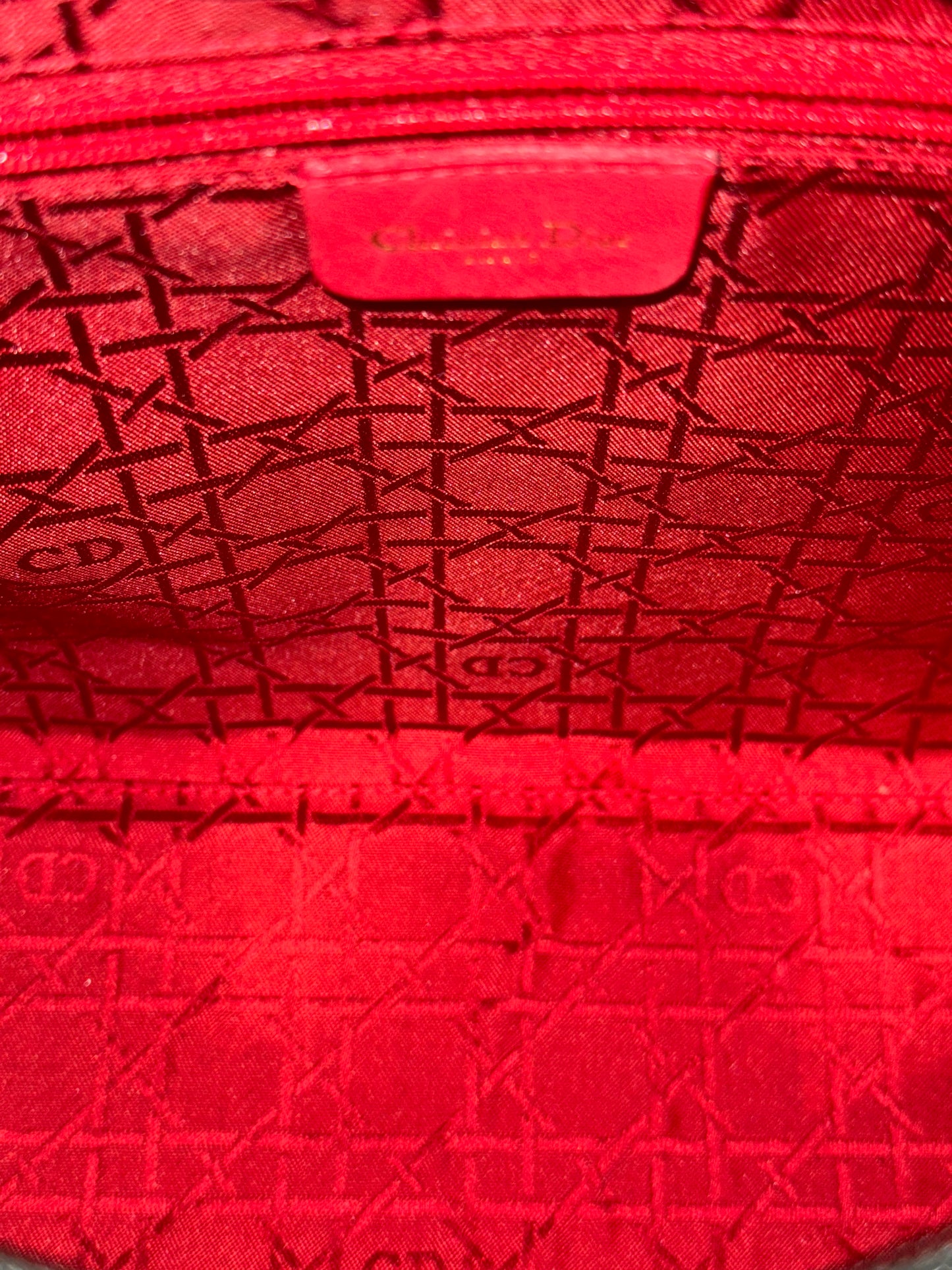 Pre Owned DIOR Lady Dior Handbag Large