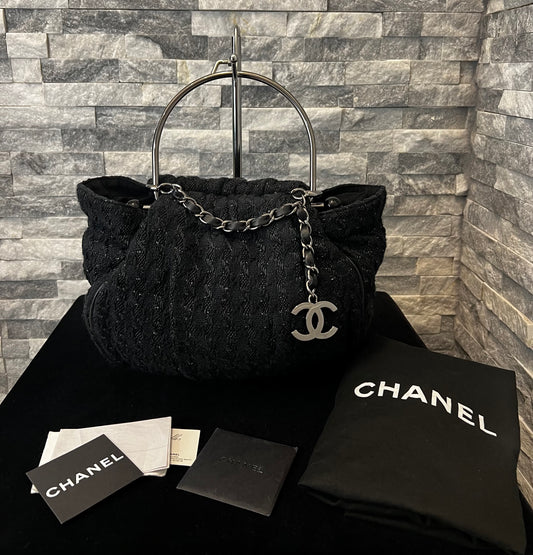 Used CHANEL TWEED LIMITED EDITION COLLECTOR’S NOVELTY TOTE