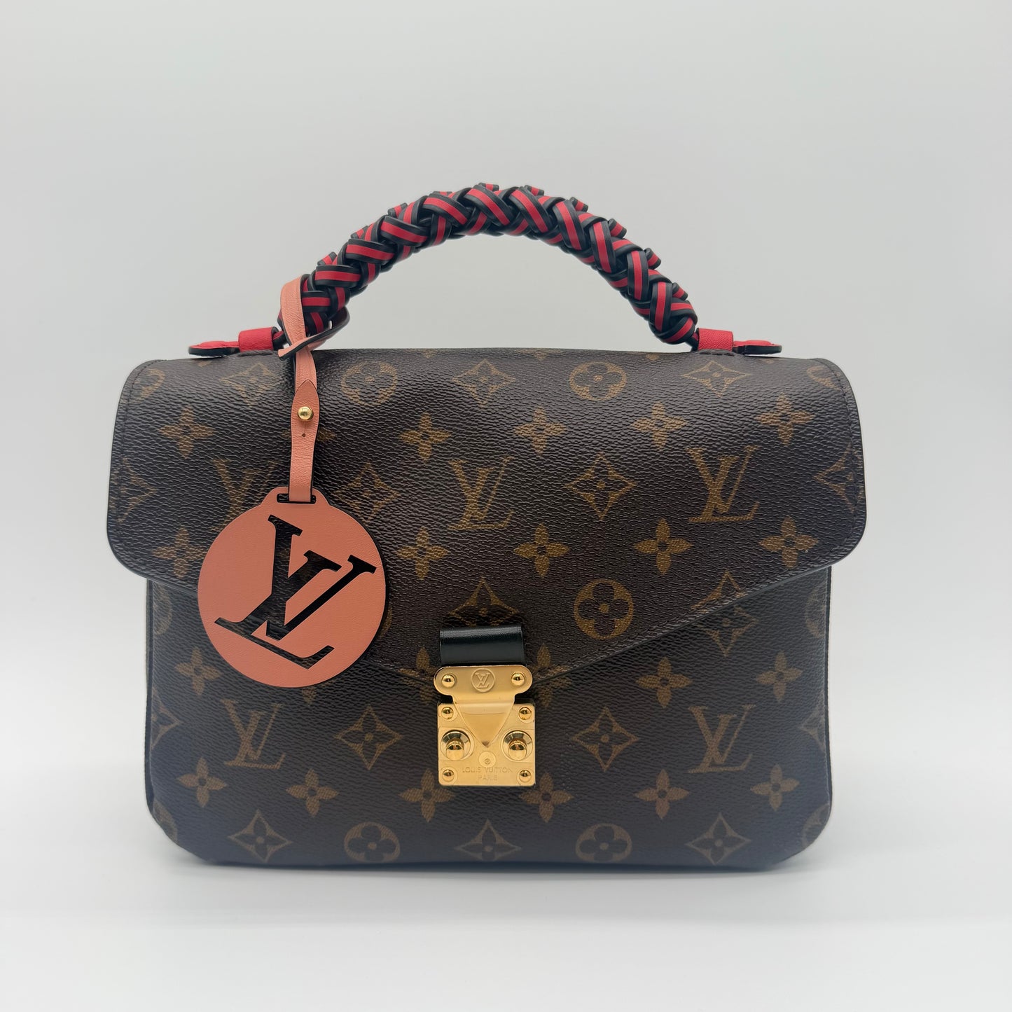 Louis Vuitton Pochette Métis Monogram Canvas Braided Handle Crossbody Bag