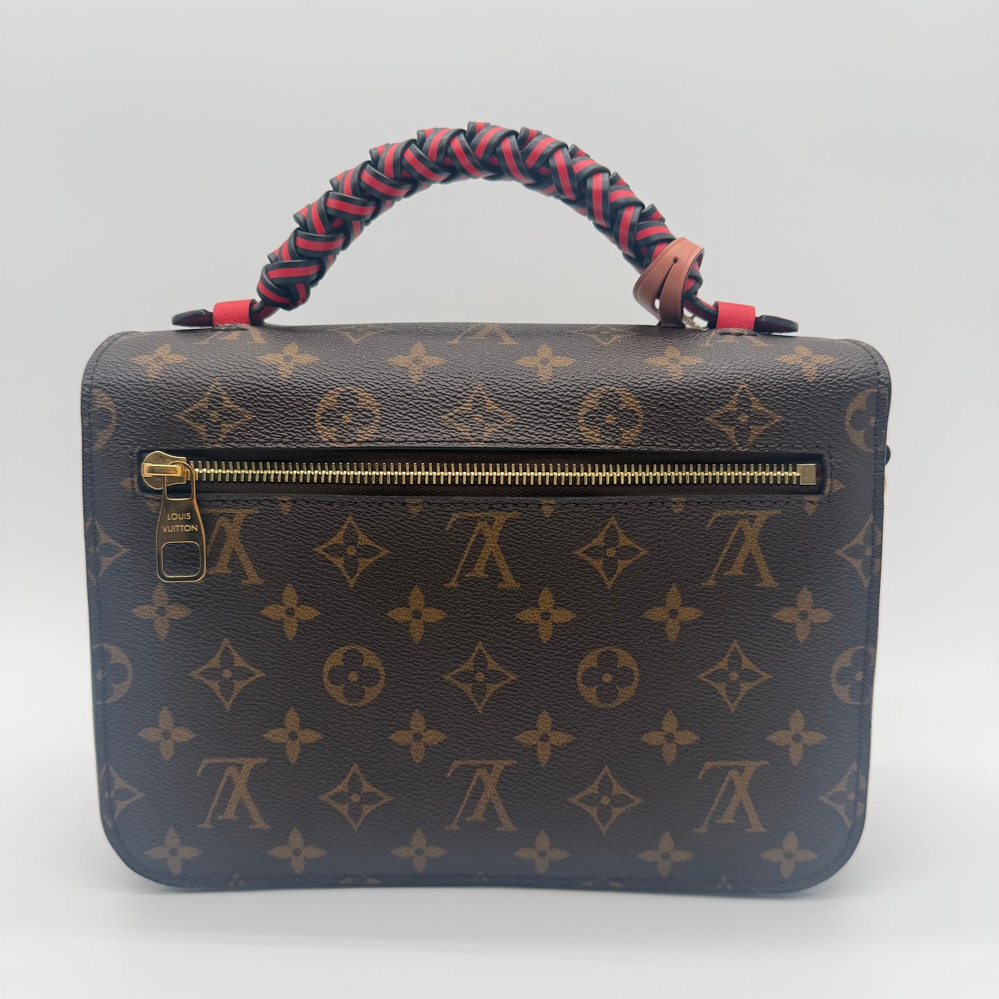 Louis Vuitton Pochette Métis Monogram Canvas Braided Handle Crossbody Bag
