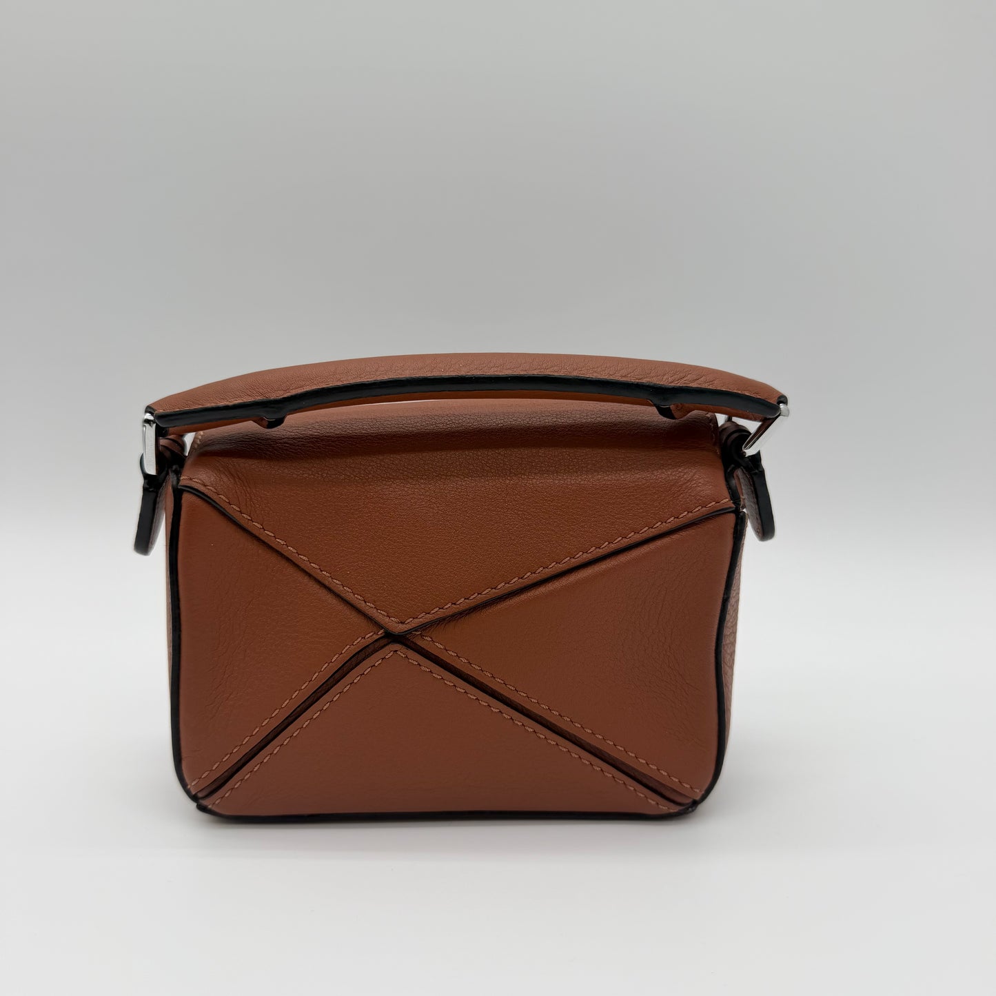 Loewe Mini Puzzle Bag Tan Classic Calfskin Leather
