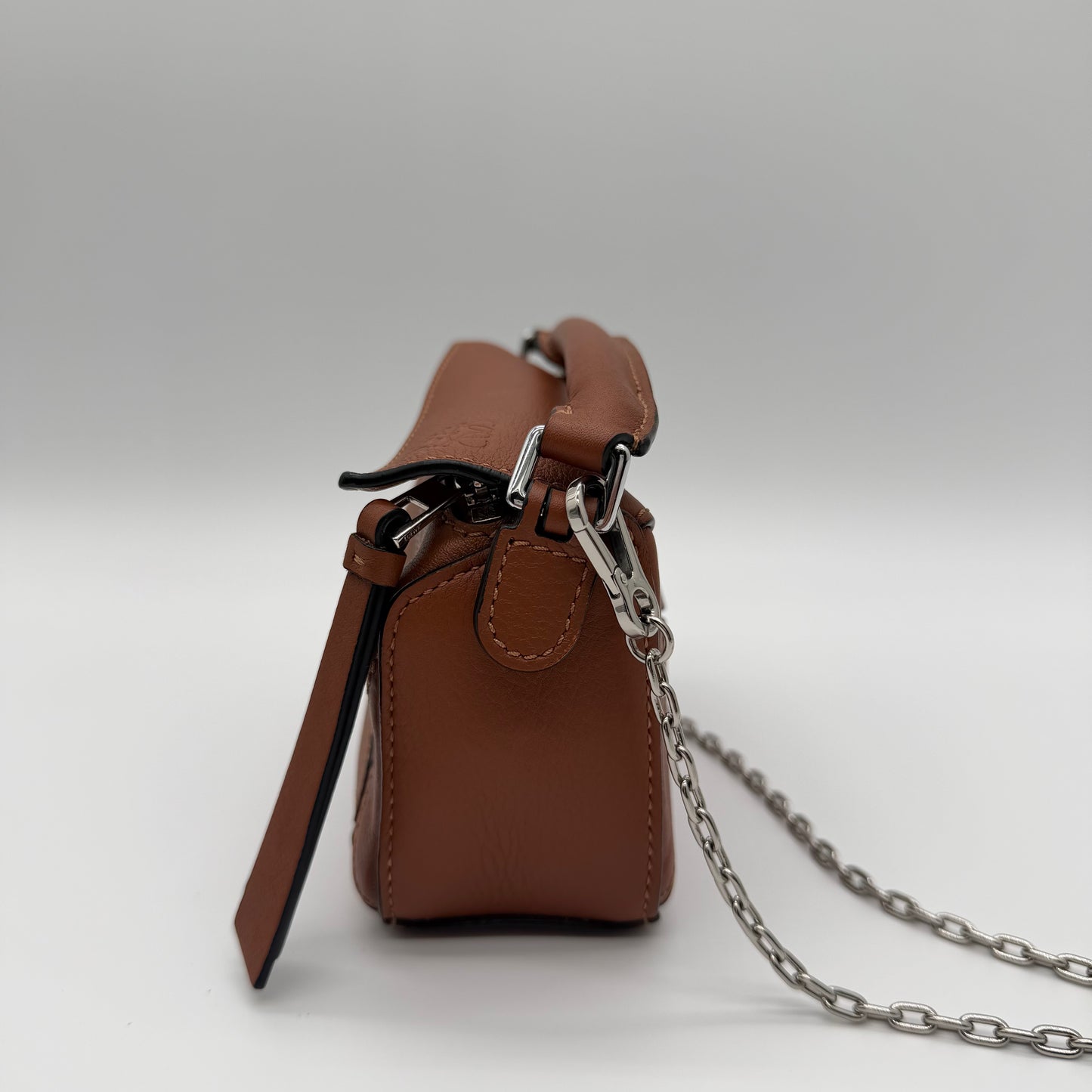 Loewe Mini Puzzle Bag Tan Classic Calfskin Leather