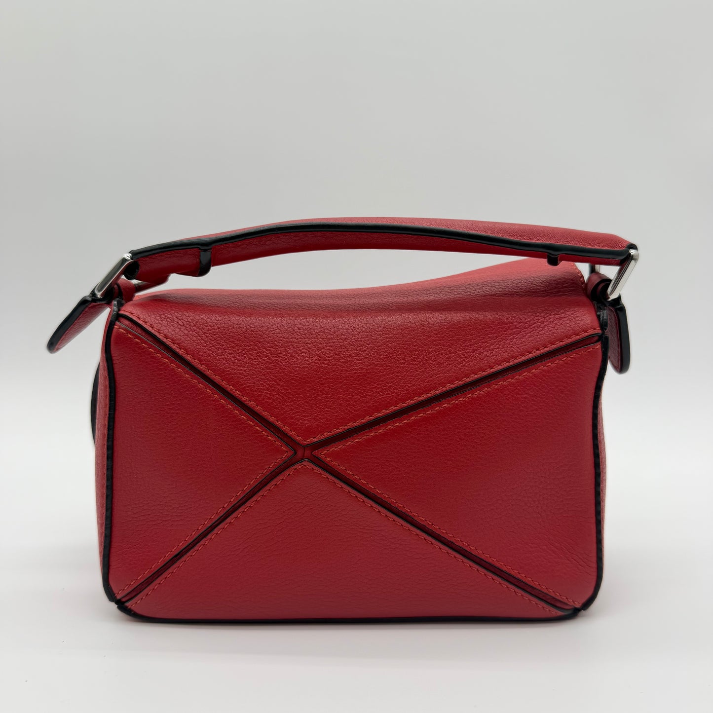 Loewe Mini Puzzle Bag Rouge Classic Calfskin Leather