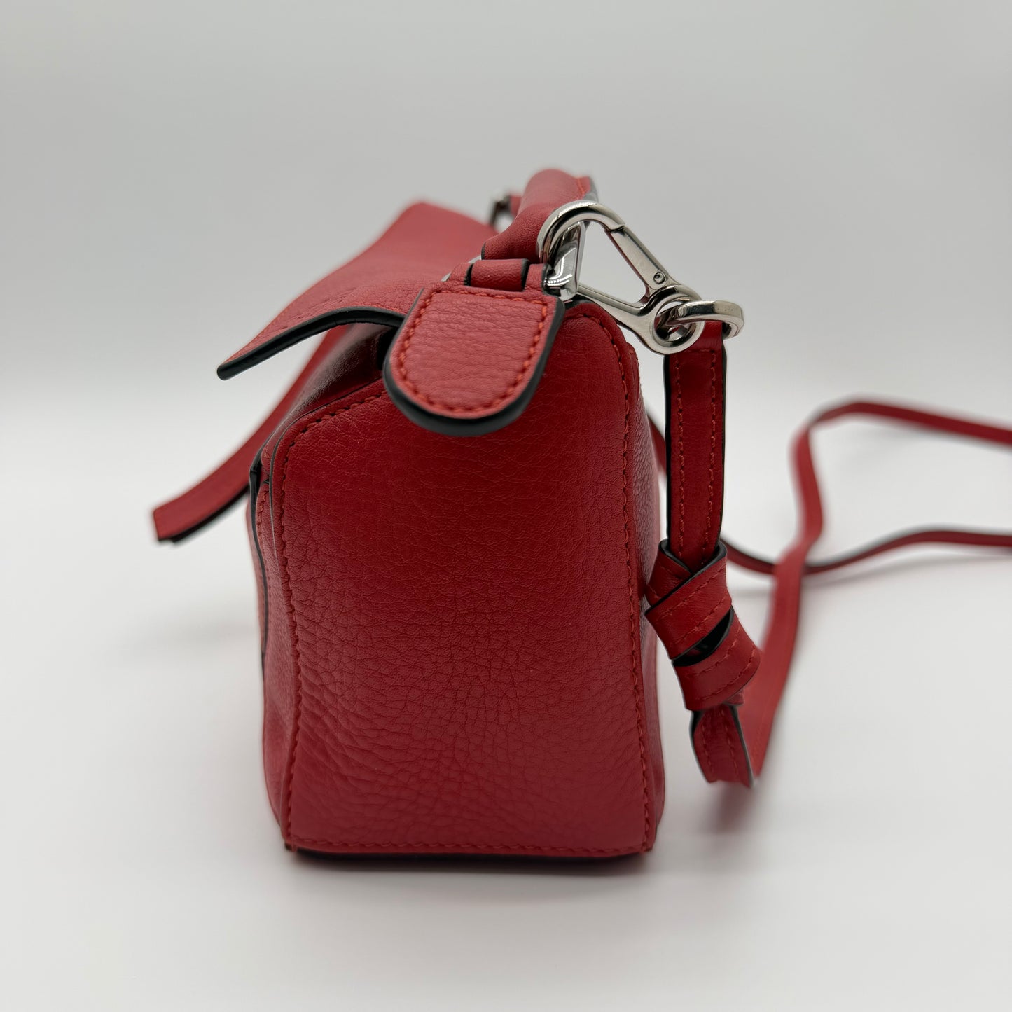 Loewe Mini Puzzle Bag Rouge Classic Calfskin Leather