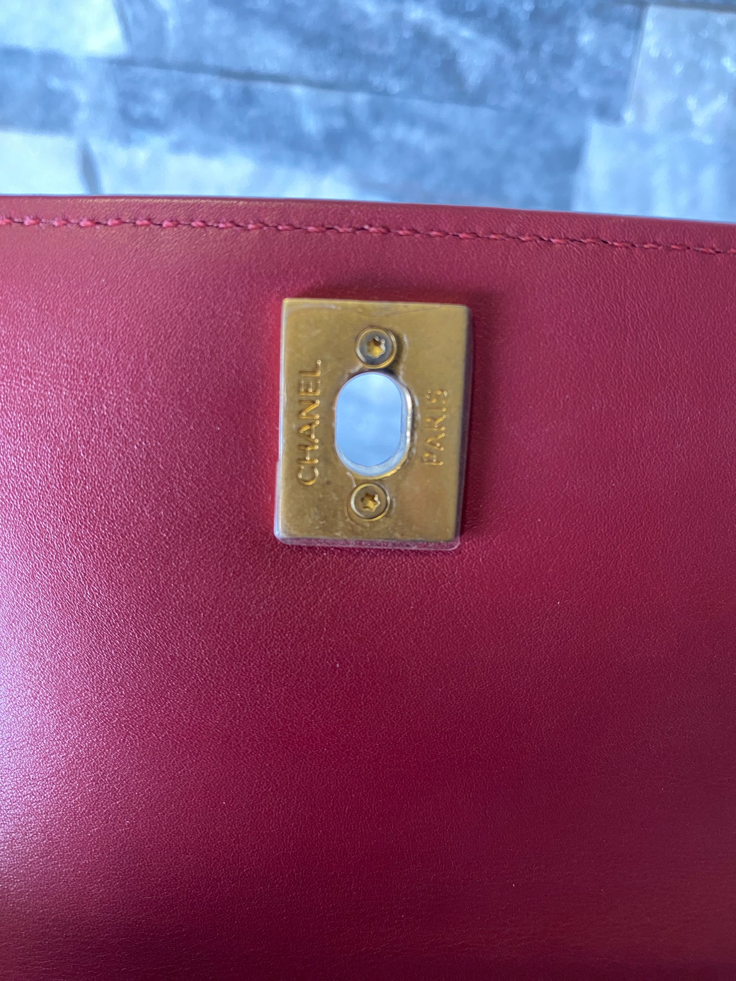 Coco handle leather handbag