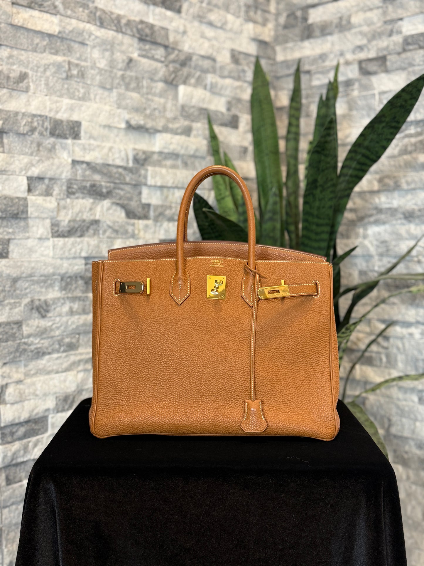 Hermes Birkin Bag 35cm Gold on Gold Togo