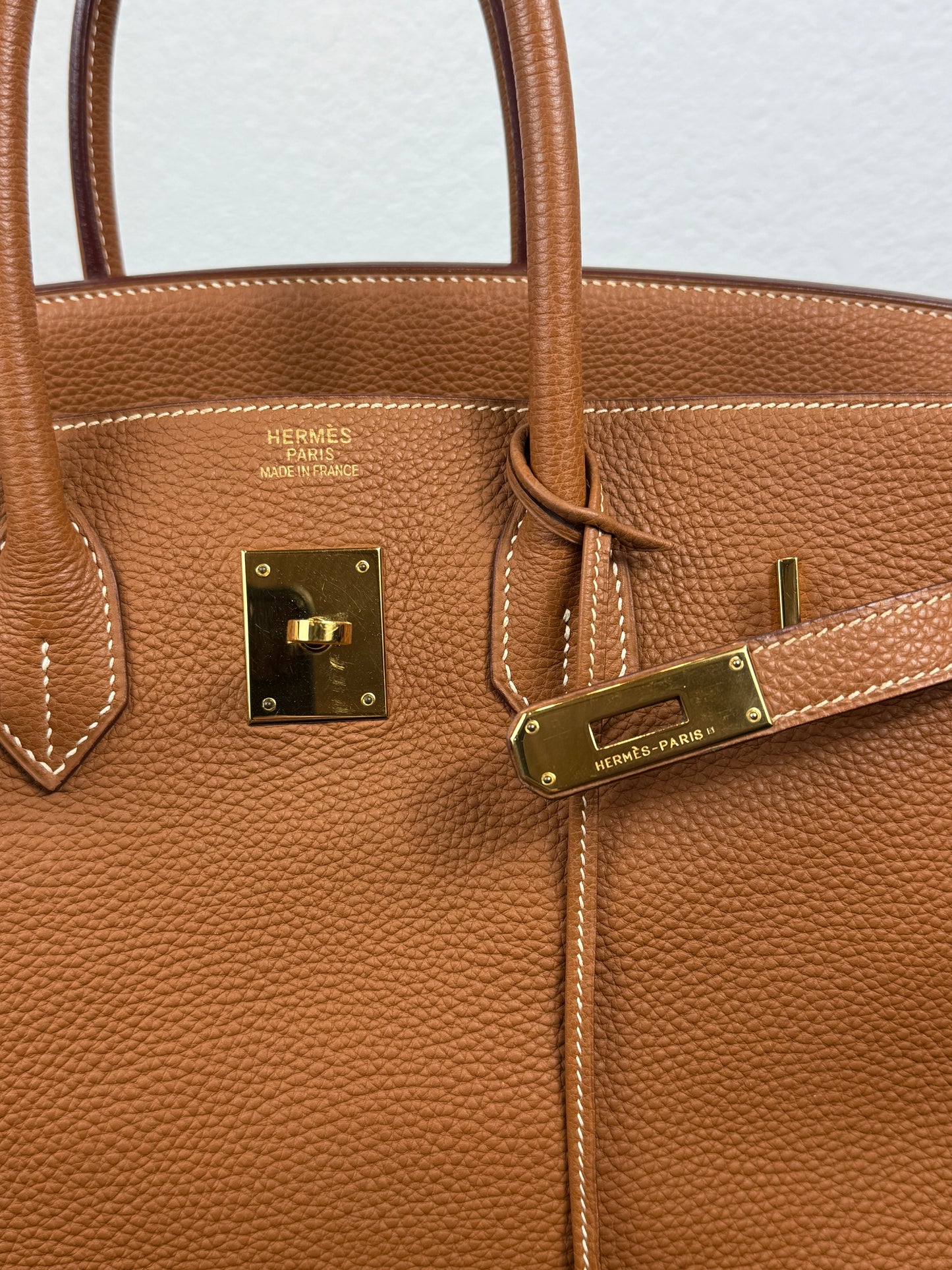Hermes Birkin Bag 35cm Gold on Gold Togo