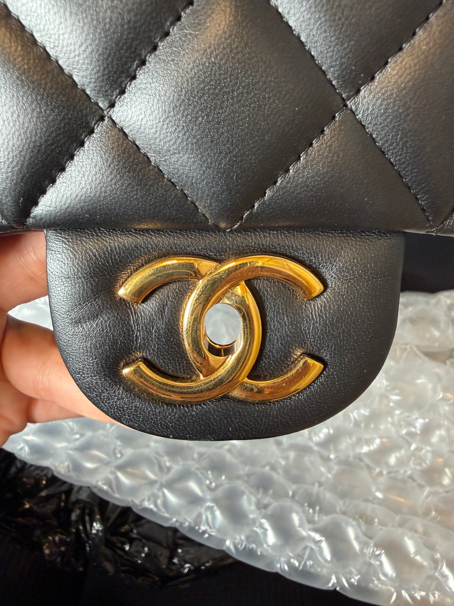 Classic Single Flap Quilted Lambskin Maxi