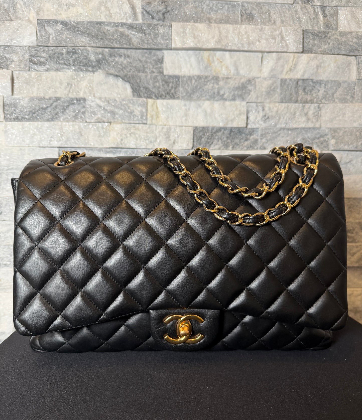 Classic Single Flap Quilted Lambskin Maxi