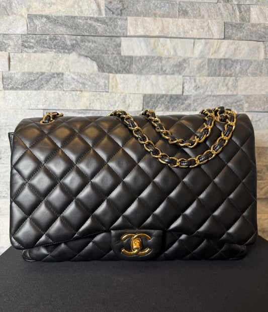 Classic Single Flap Quilted Lambskin Maxi
