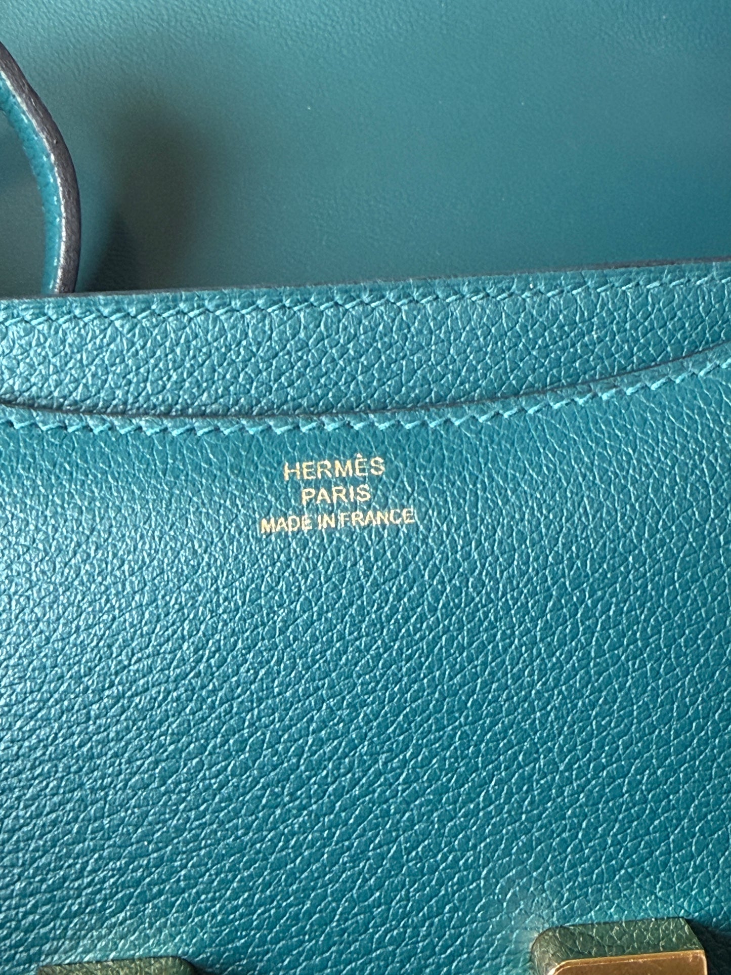 Hermès Constance 24 Evercolor Leather Shoulder Bag – Vert/Teal Green