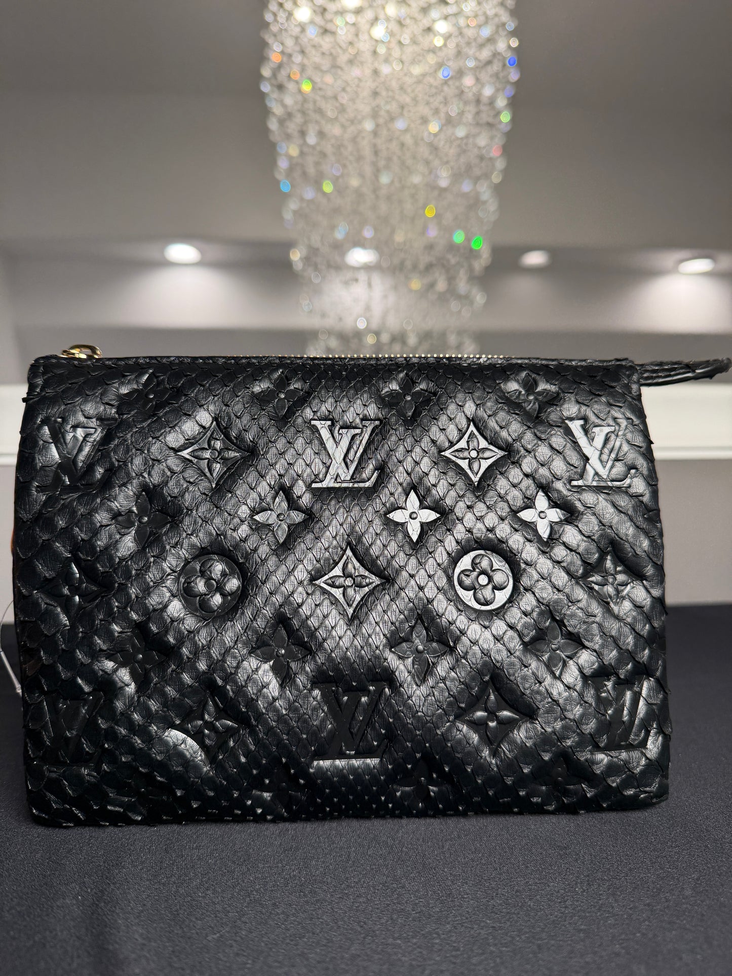 Louis Vuitton Coussin BB in Black Python Leather