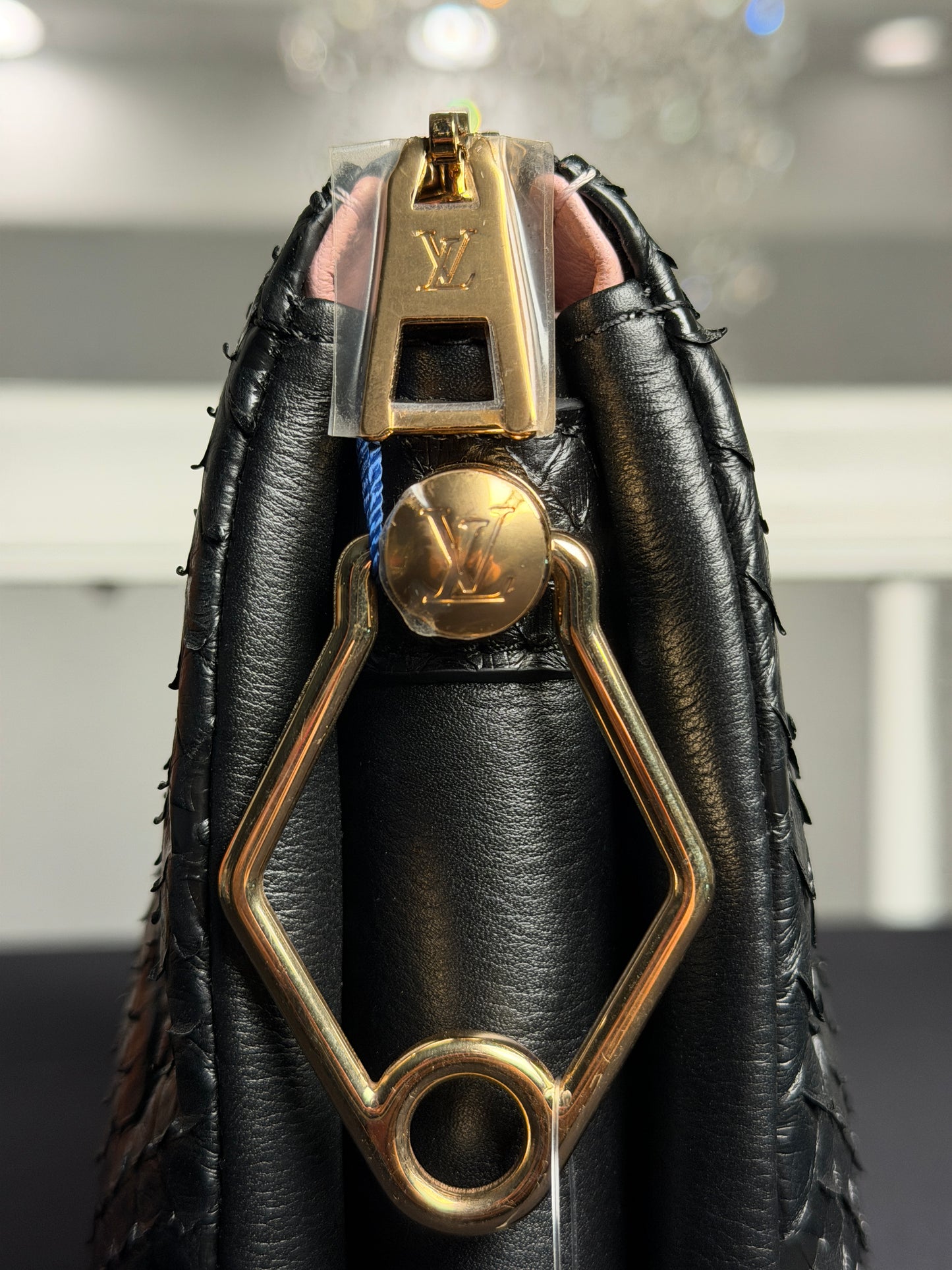 Louis Vuitton Coussin BB in Black Python Leather
