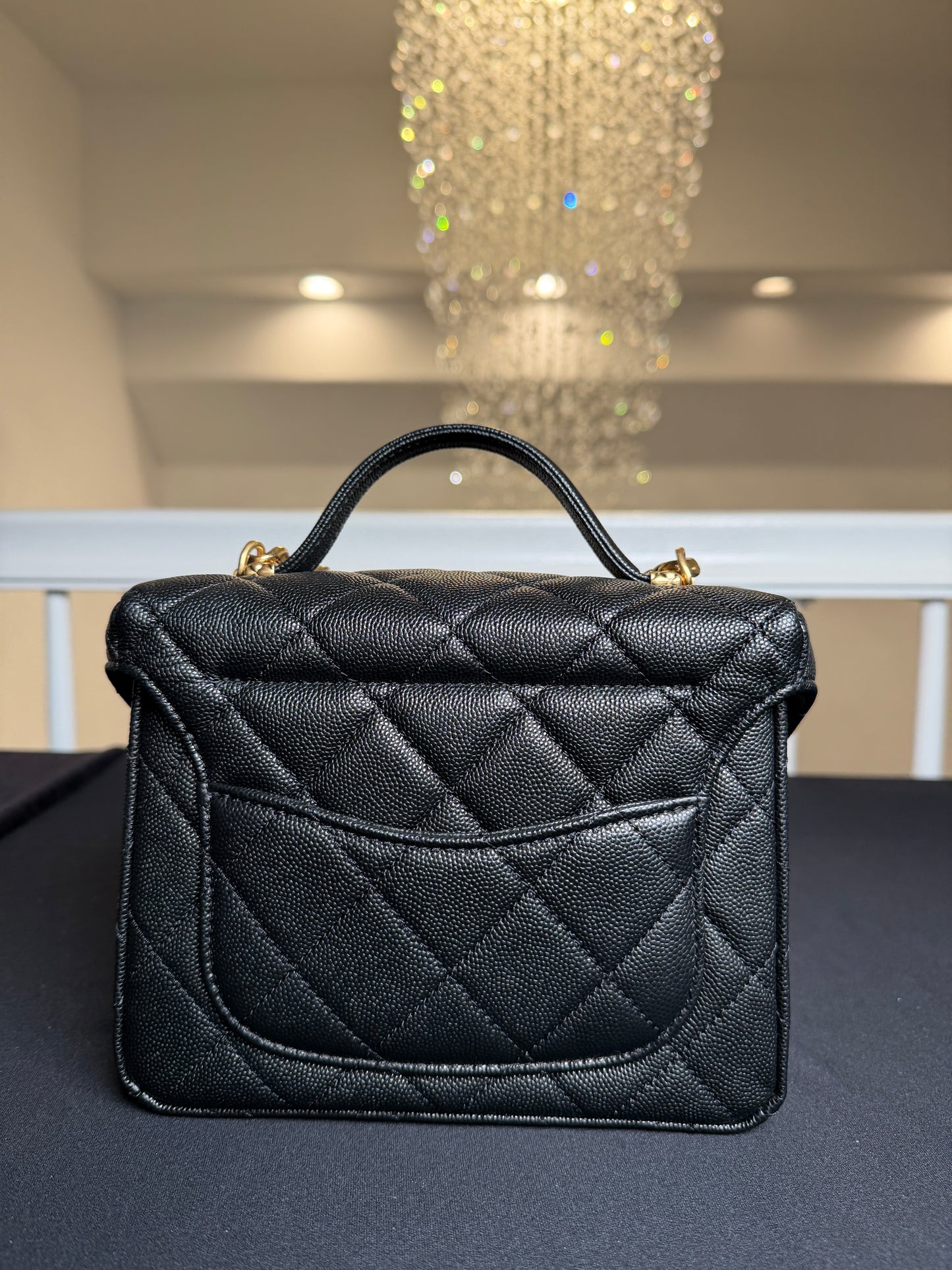 Chanel Handy Box Vanity Shoulder Handbag