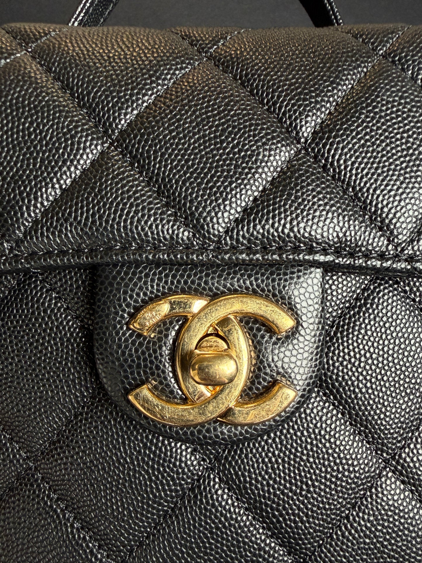 Chanel Handy Box Vanity Shoulder Handbag