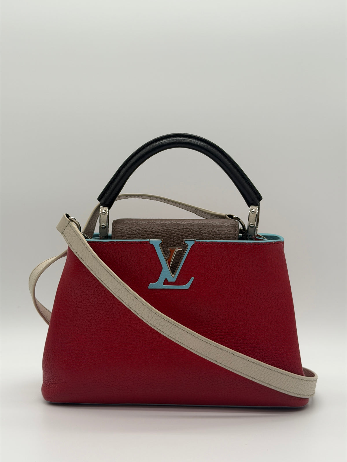 Louis Vuitton Capucines BB Multicolor Taurillon Leather Top Handle & Crossbody Bag
