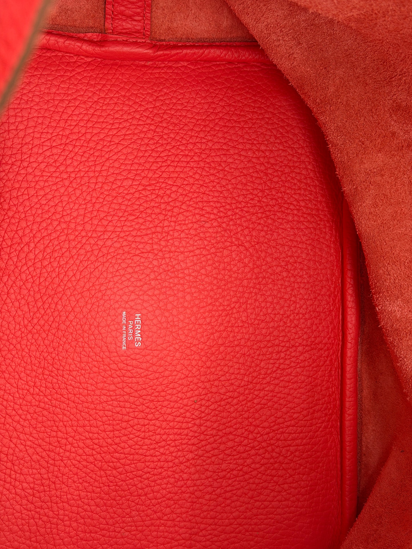 Hermès Picotin Lock 22 Rouge Casaque Clemence Leather Handbag lx483