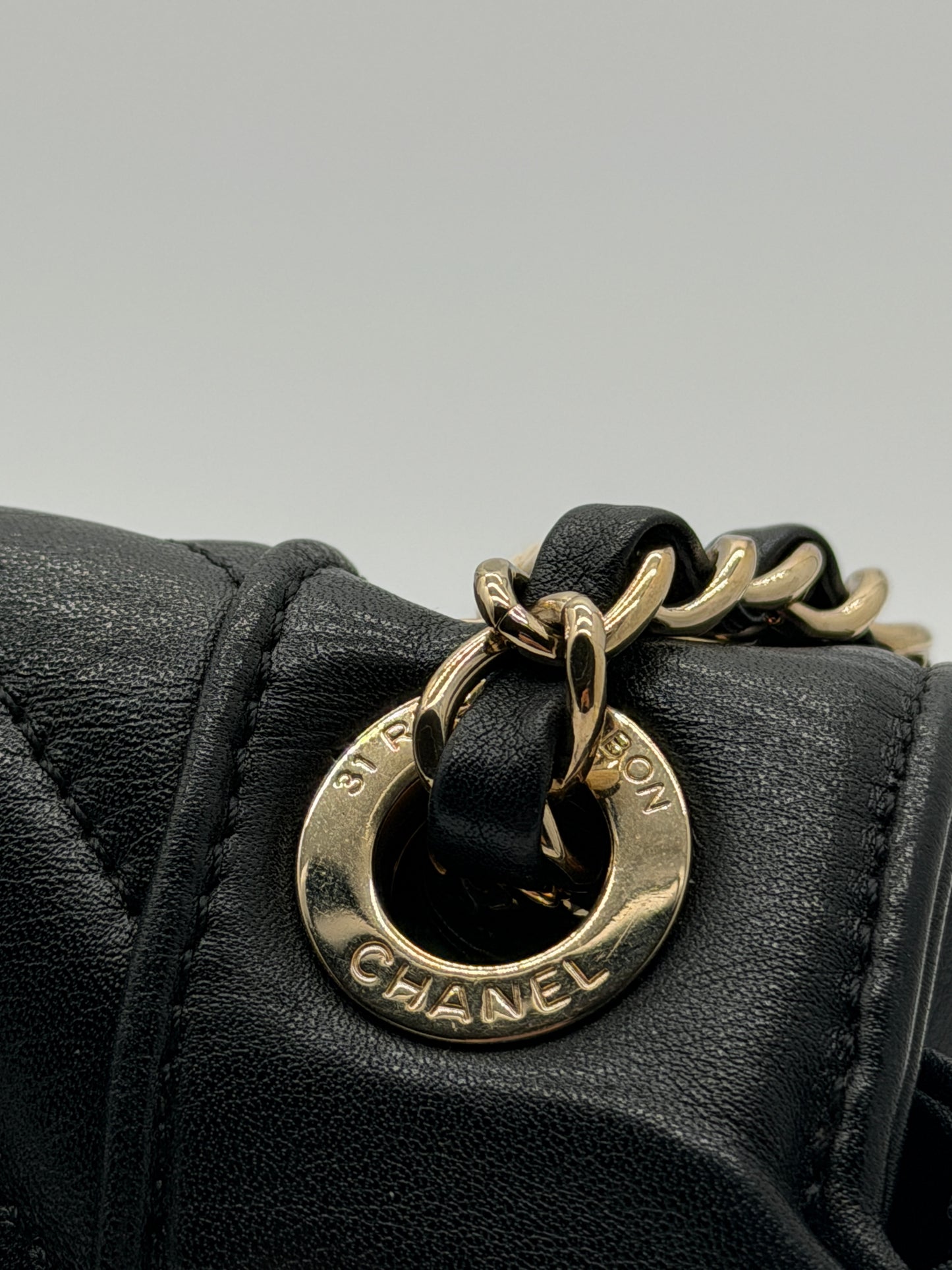 Chanel Daily Chevron Flap Bag - Black