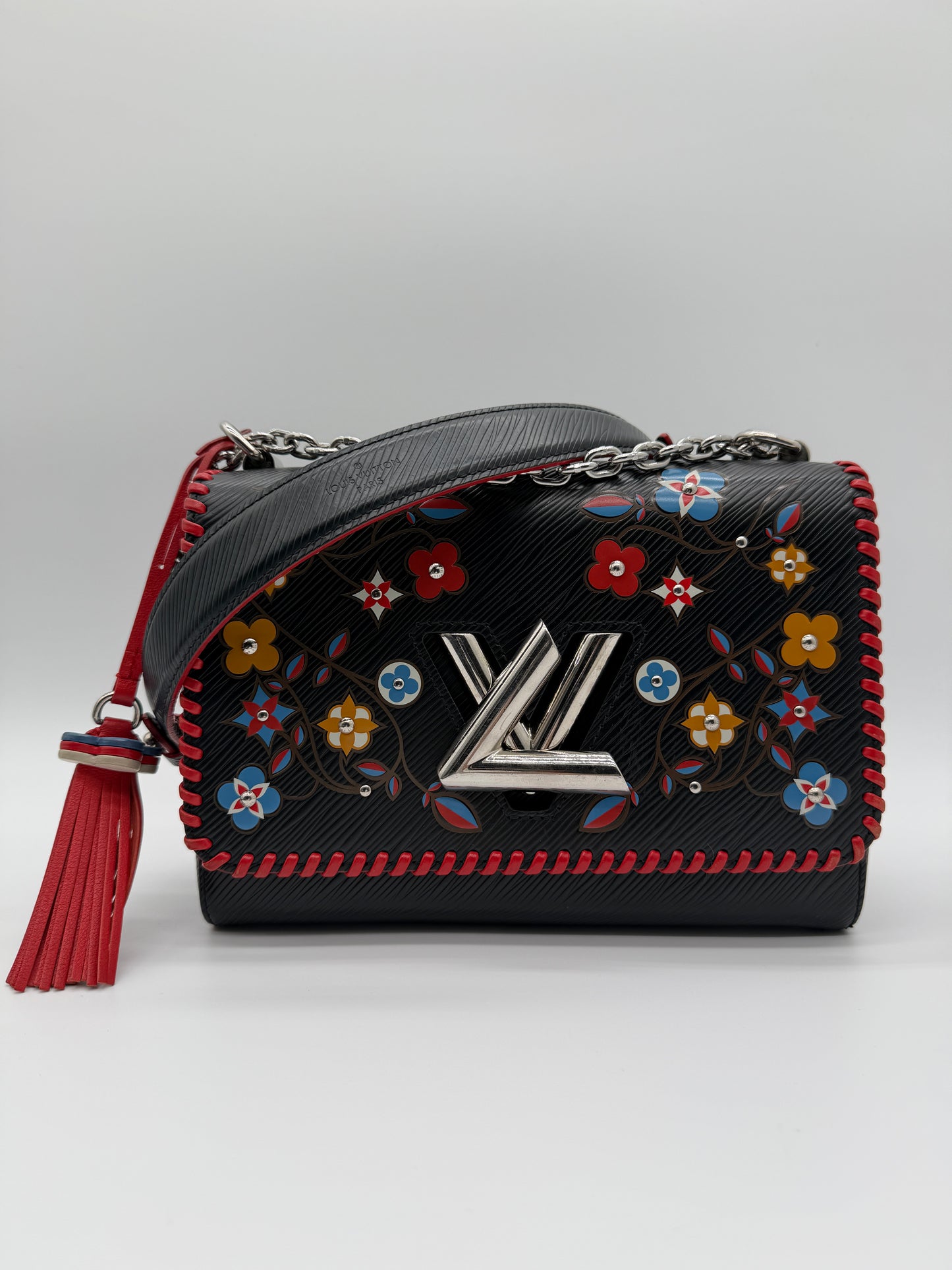 Louis Vuitton Twist MM Floral Epi Leather Chain Bag lx781