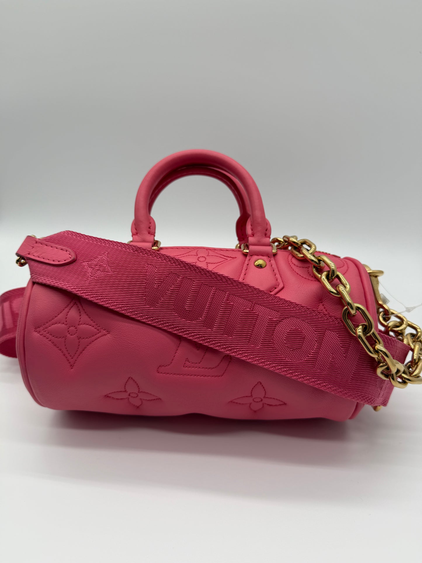 Louis Vuitton Speedy Bandoulière 20 Monogram Empreinte Leather Rose Miami lx823