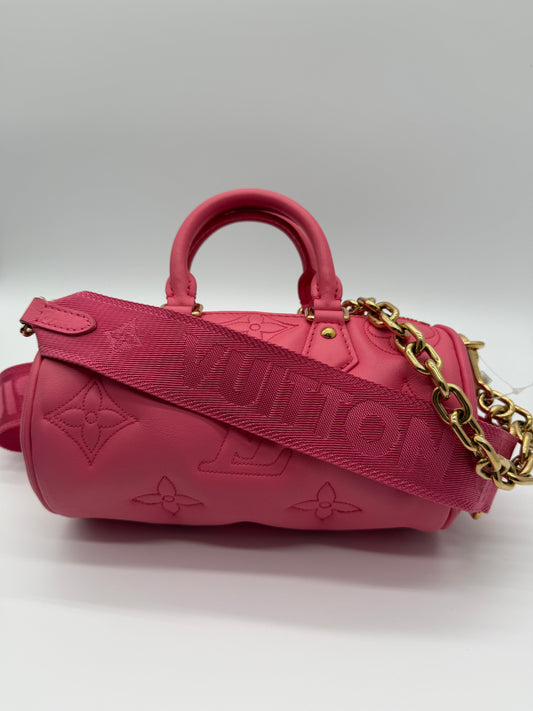 Louis Vuitton Speedy Bandoulière 20 Monogram Empreinte Leather Rose Miami lx823