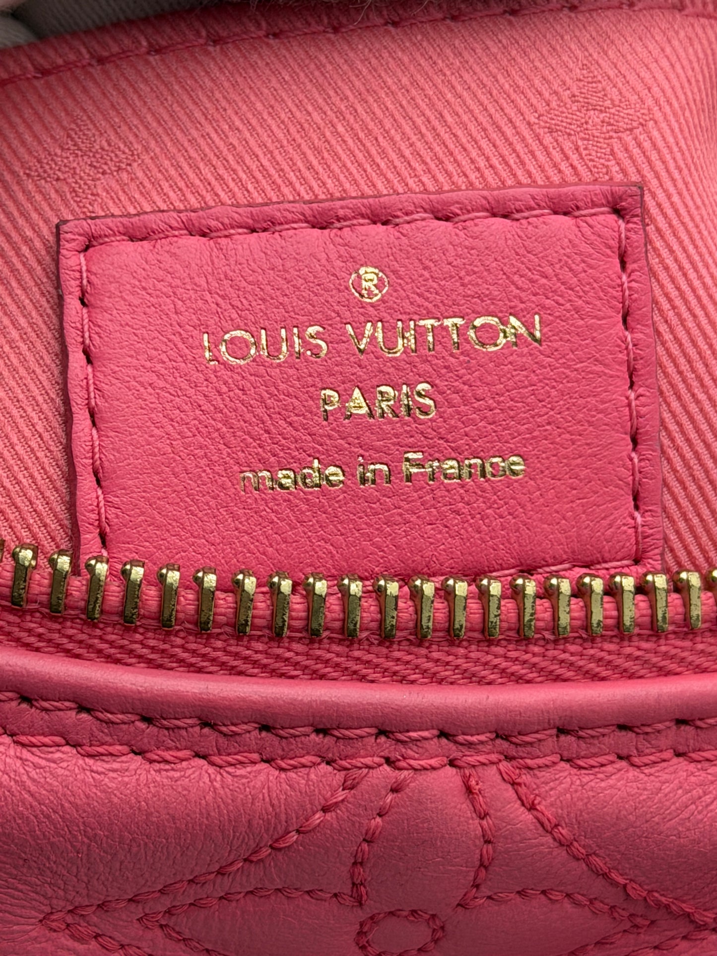 Louis Vuitton Speedy Bandoulière 20 Monogram Empreinte Leather Rose Miami lx823