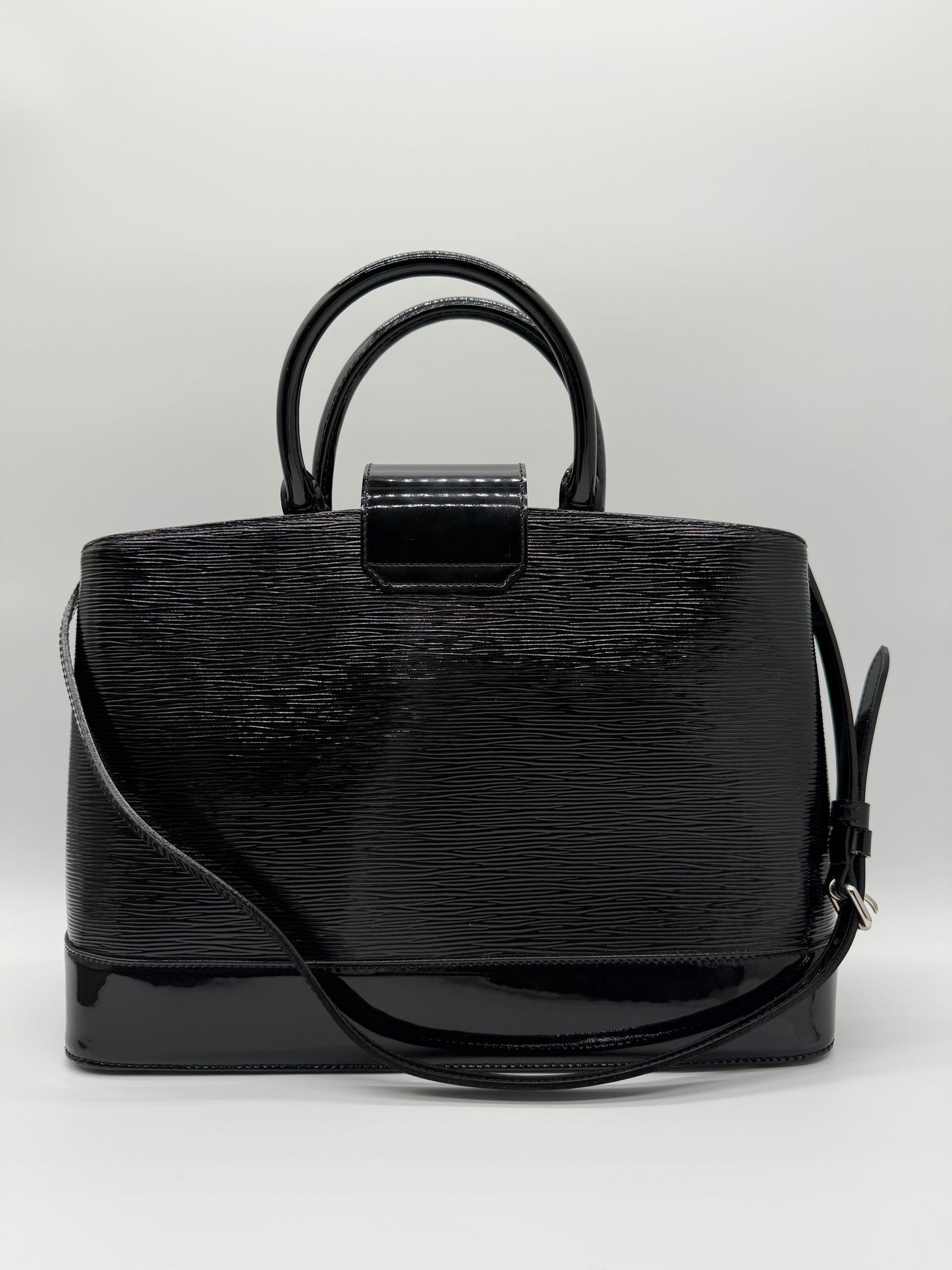 Louis Vuitton Mirabeau PM Black Epi Electric Leather Handbag - lx827