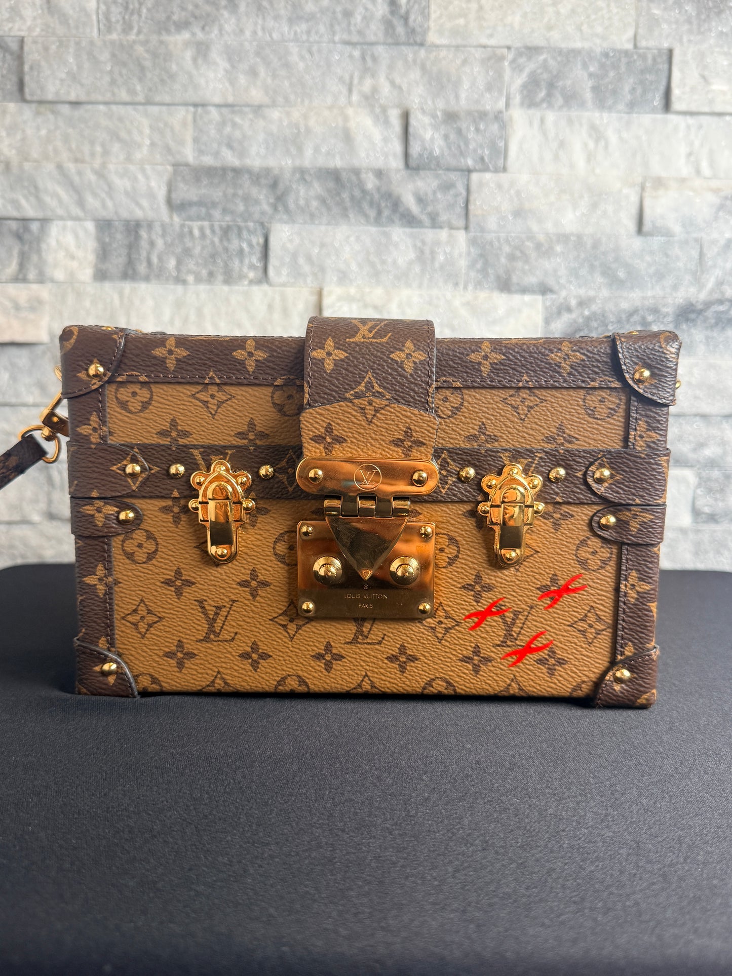 Louis Vuitton Monogram Reverse Canvas Petite Malle