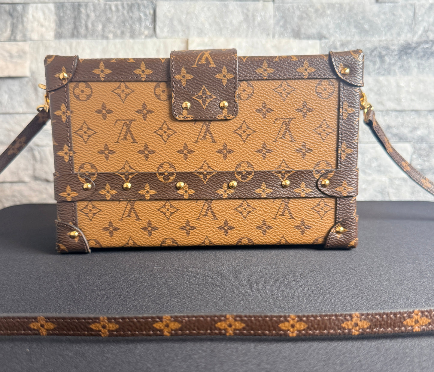 Louis Vuitton Monogram Reverse Canvas Petite Malle