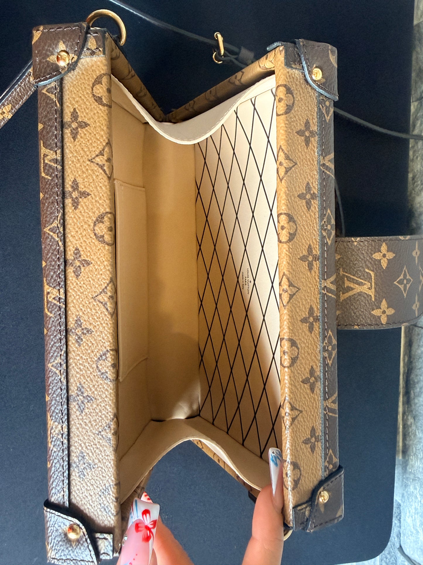 Louis Vuitton Monogram Reverse Canvas Petite Malle