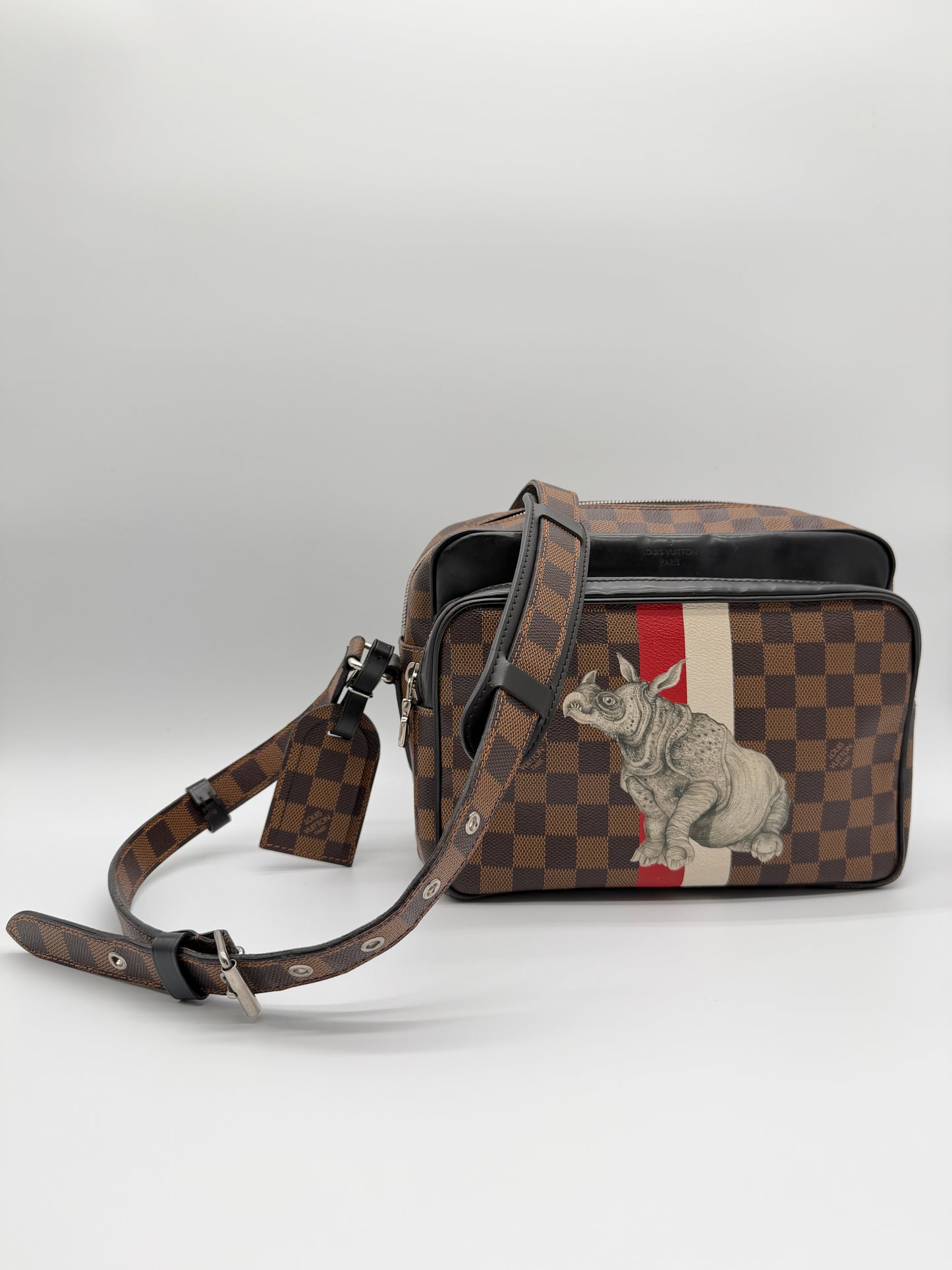 Louis Vuitton Chapman Brothers Nil PM Damier Ebene Messenger Bag lx893