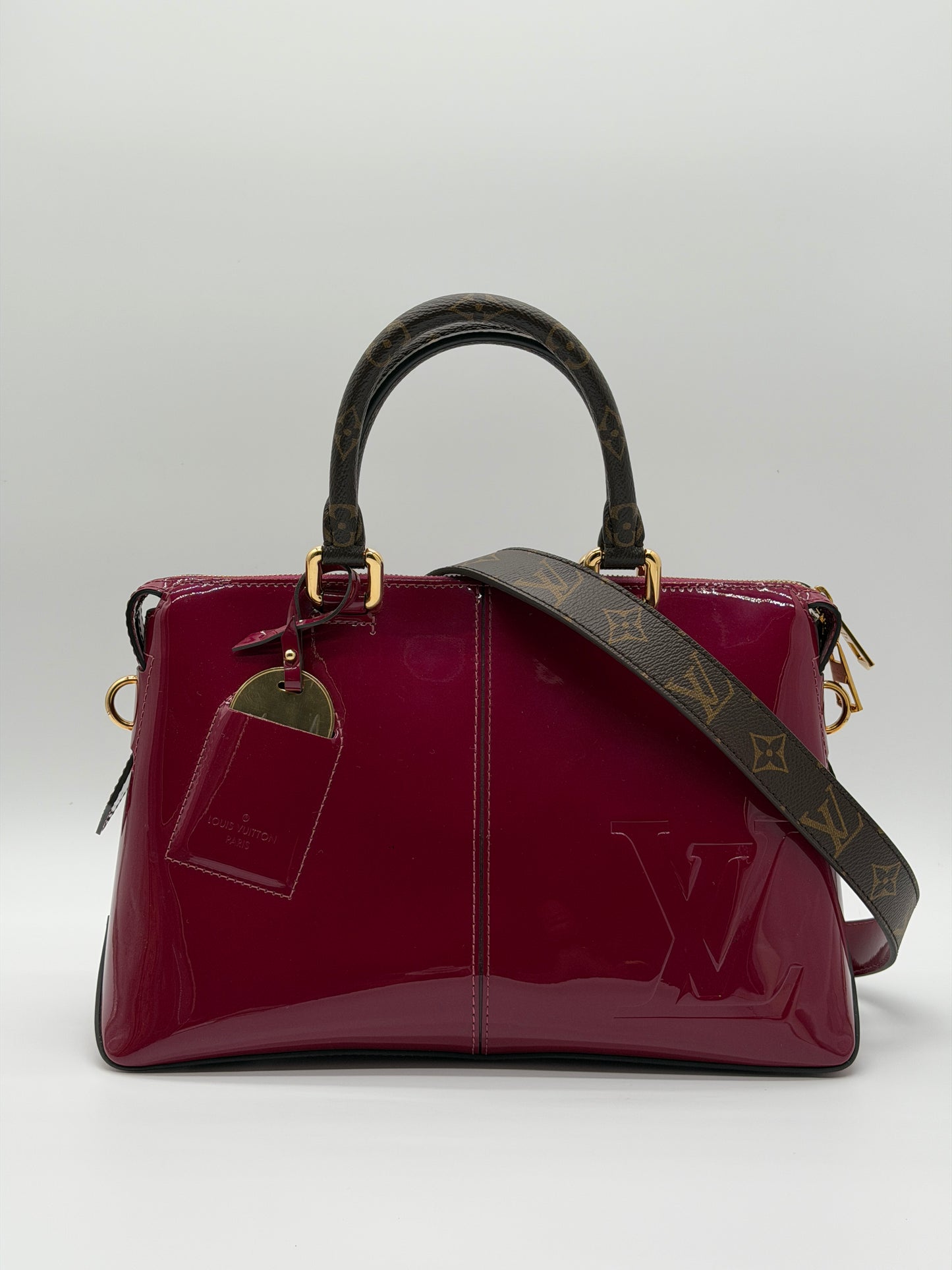 Louis Vuitton Miroir Tote Magenta Vernis Leather lx890