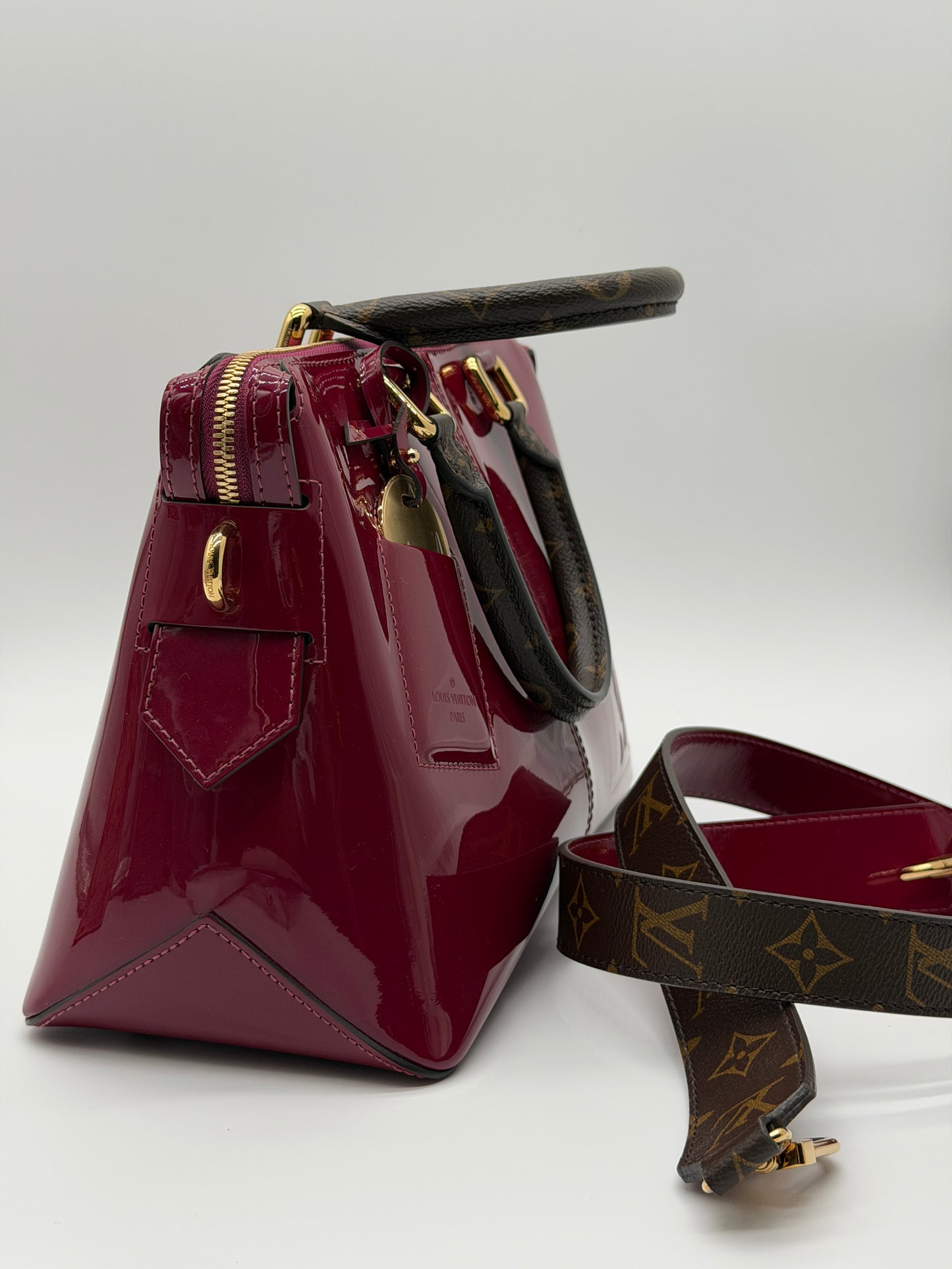 Louis Vuitton Miroir Tote Magenta Vernis Leather lx890