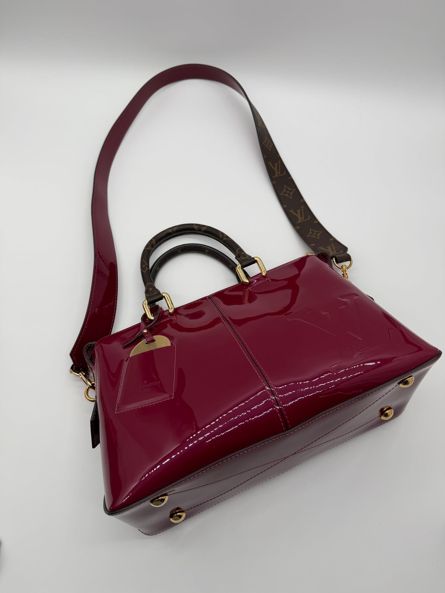 Louis Vuitton Miroir Tote Magenta Vernis Leather lx890