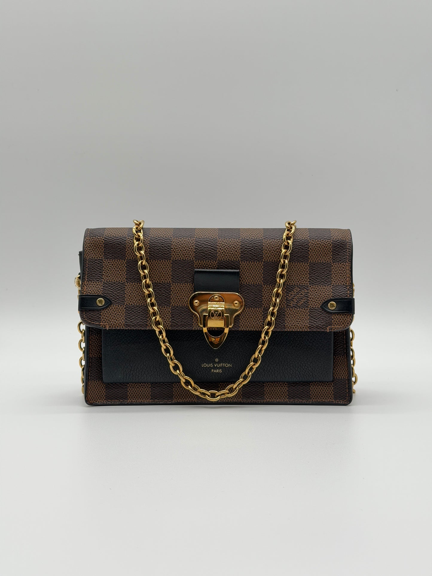Louis Vuitton Vavin Chain Wallet Damier Ebene lx856
