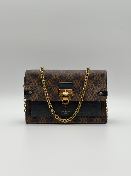 Louis Vuitton Vavin Chain Wallet Damier Ebene lx856