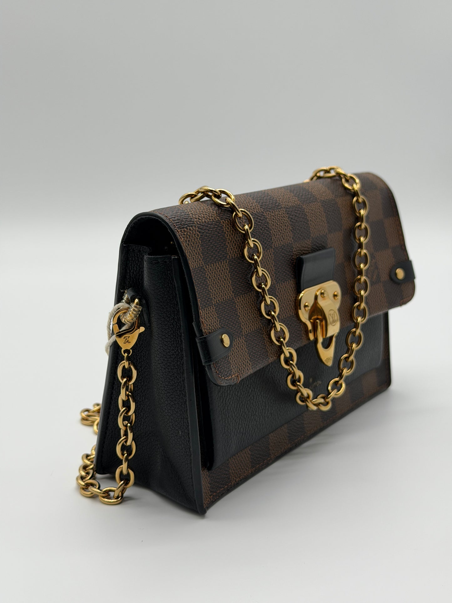 Louis Vuitton Vavin Chain Wallet Damier Ebene lx856