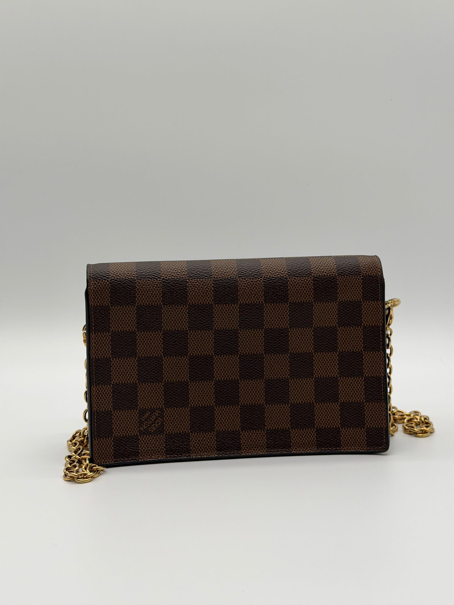Louis Vuitton Vavin Chain Wallet Damier Ebene lx856
