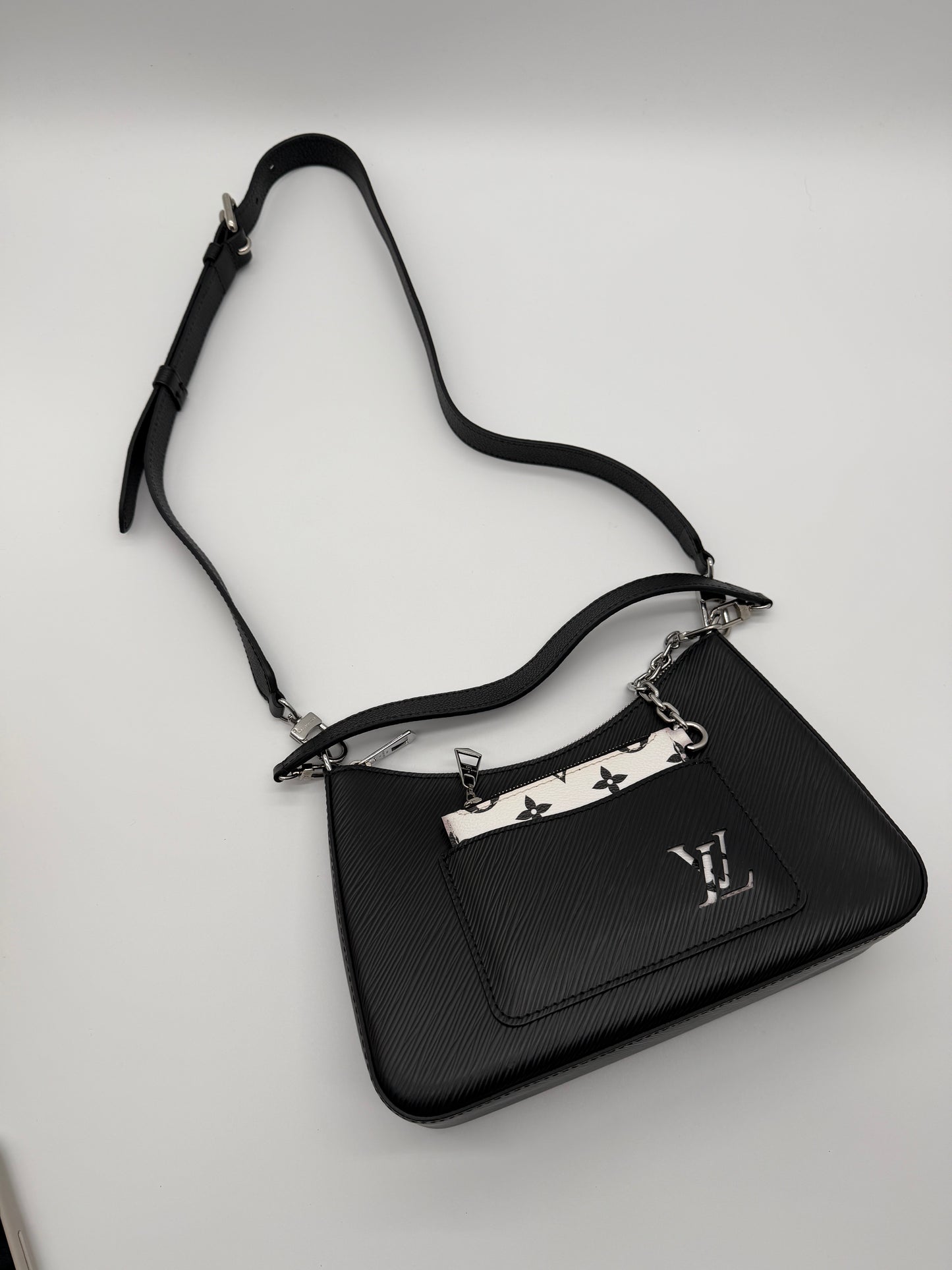 Louis Vuitton Marelle Black Epi Leather Handbag lx854