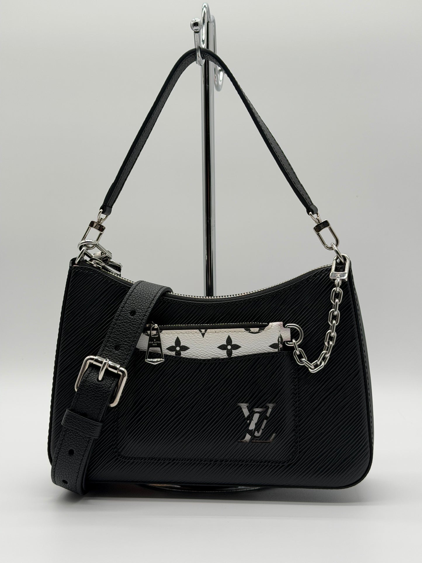Louis Vuitton Marelle Black Epi Leather Handbag lx854