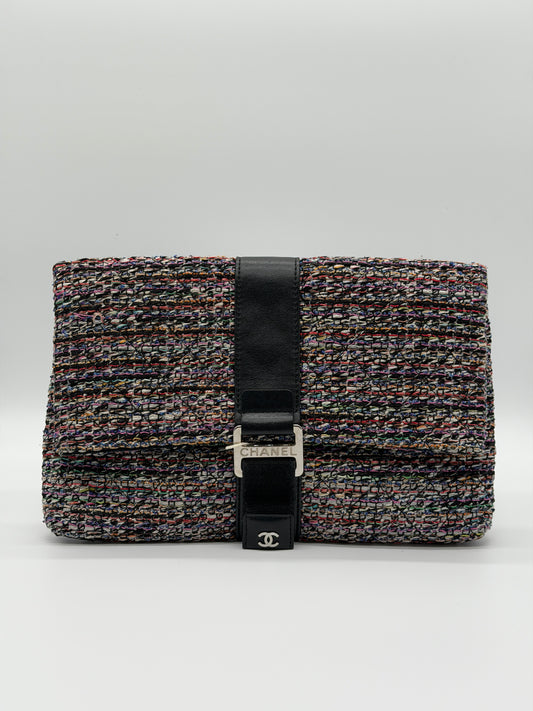 Chanel Grip Tweed Clutch – Multicolor lx666