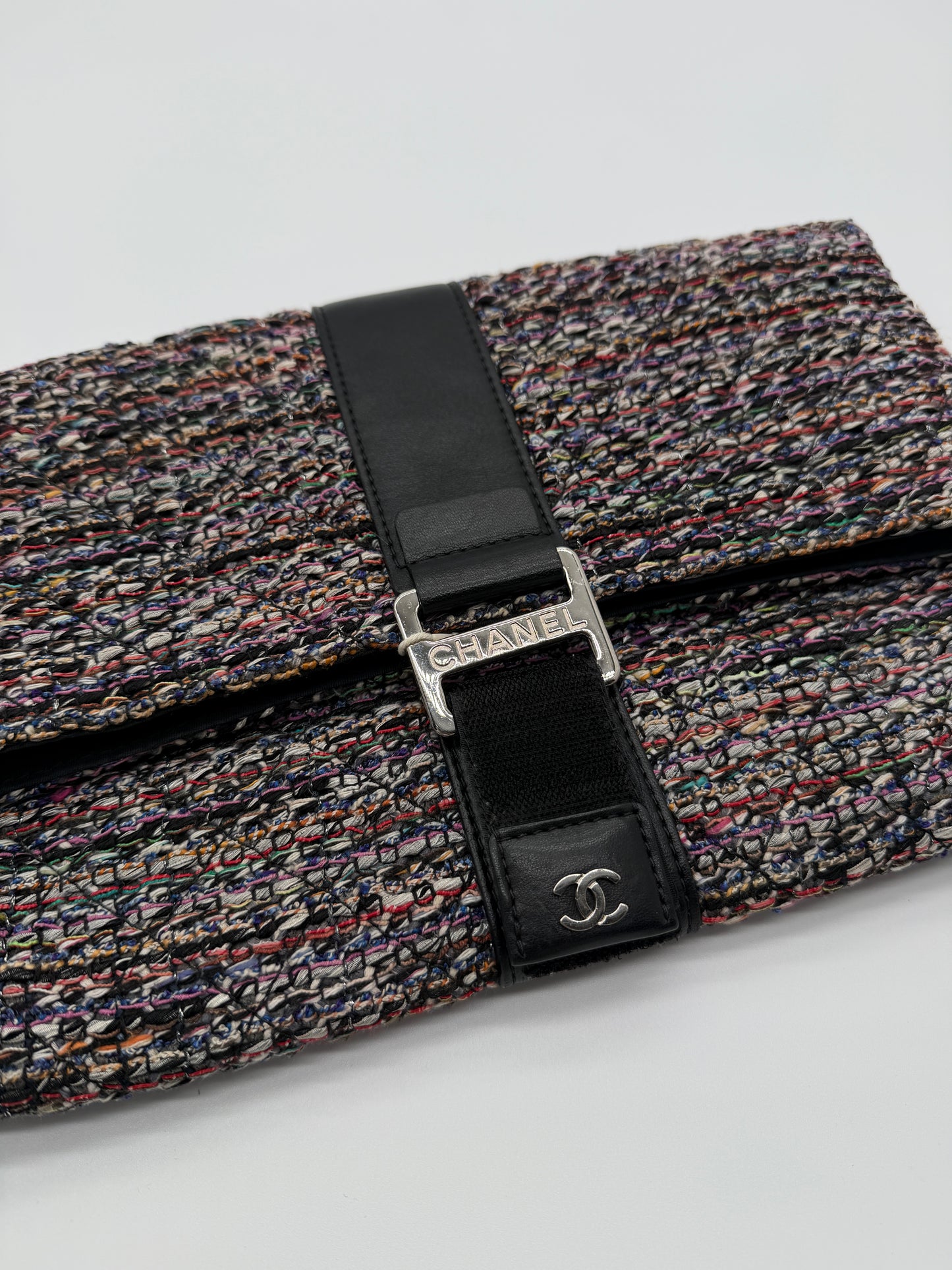 Chanel Grip Tweed Clutch – Multicolor lx666