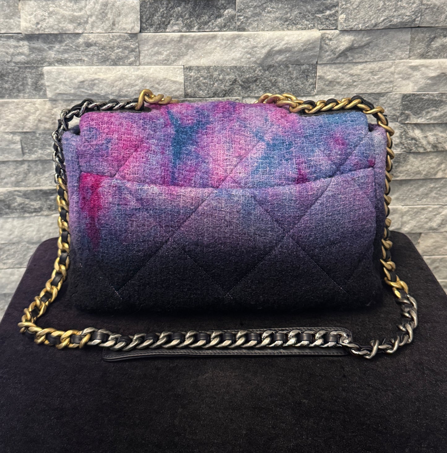 Chanel 19 Large Tweed Ombre Bag