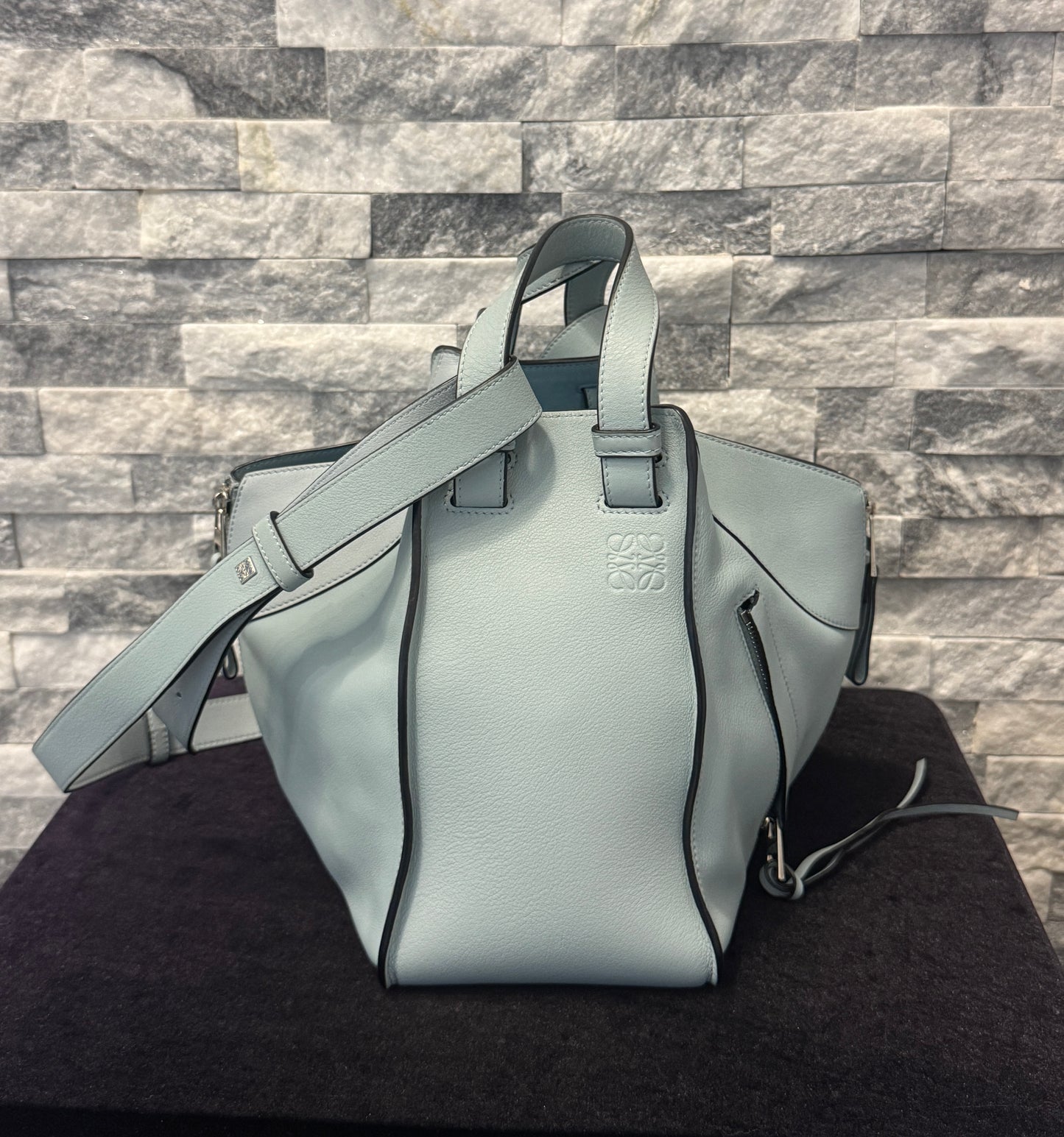 Loewe Light Blue Small Hammock Bag