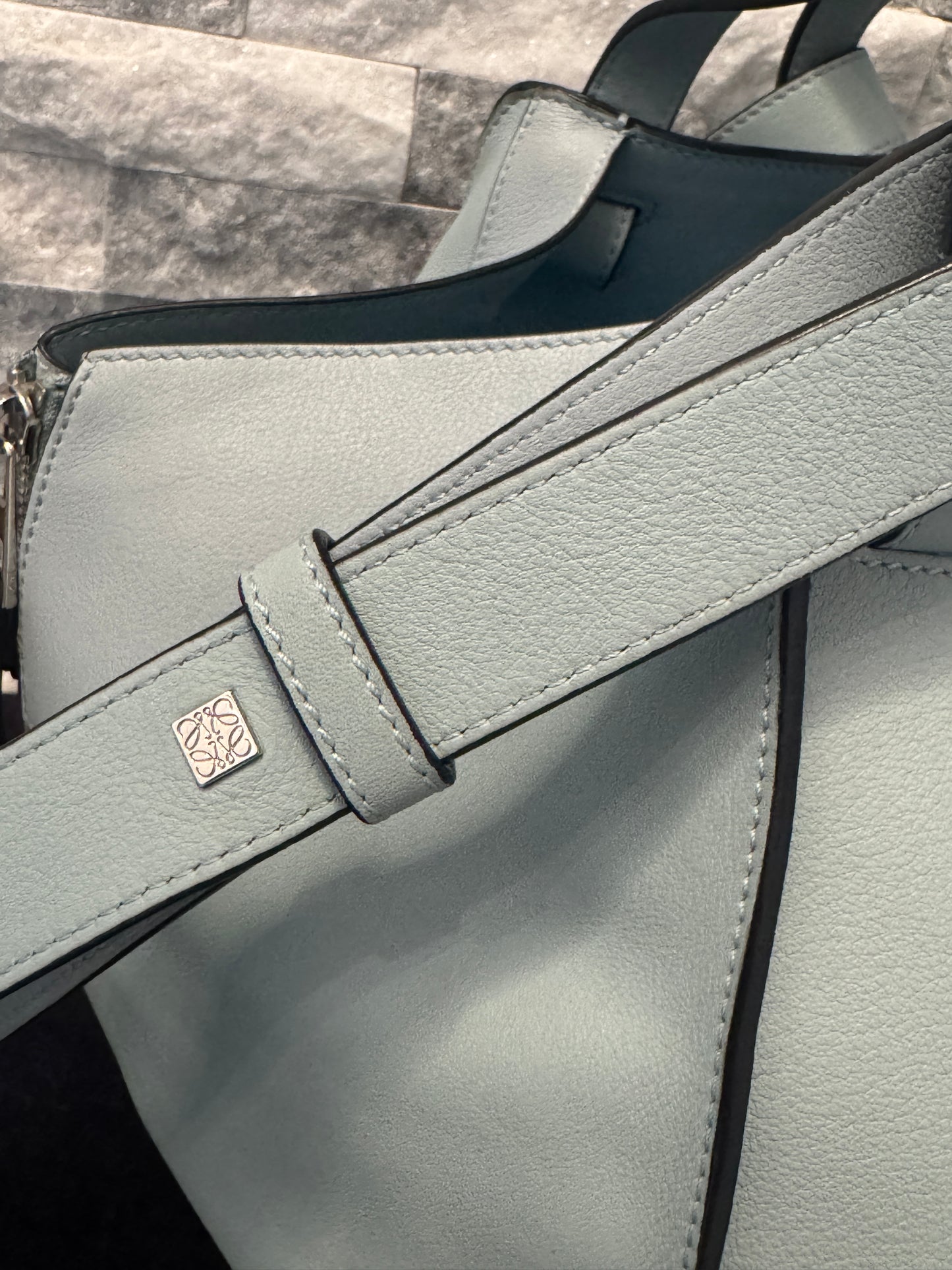 Loewe Light Blue Small Hammock Bag