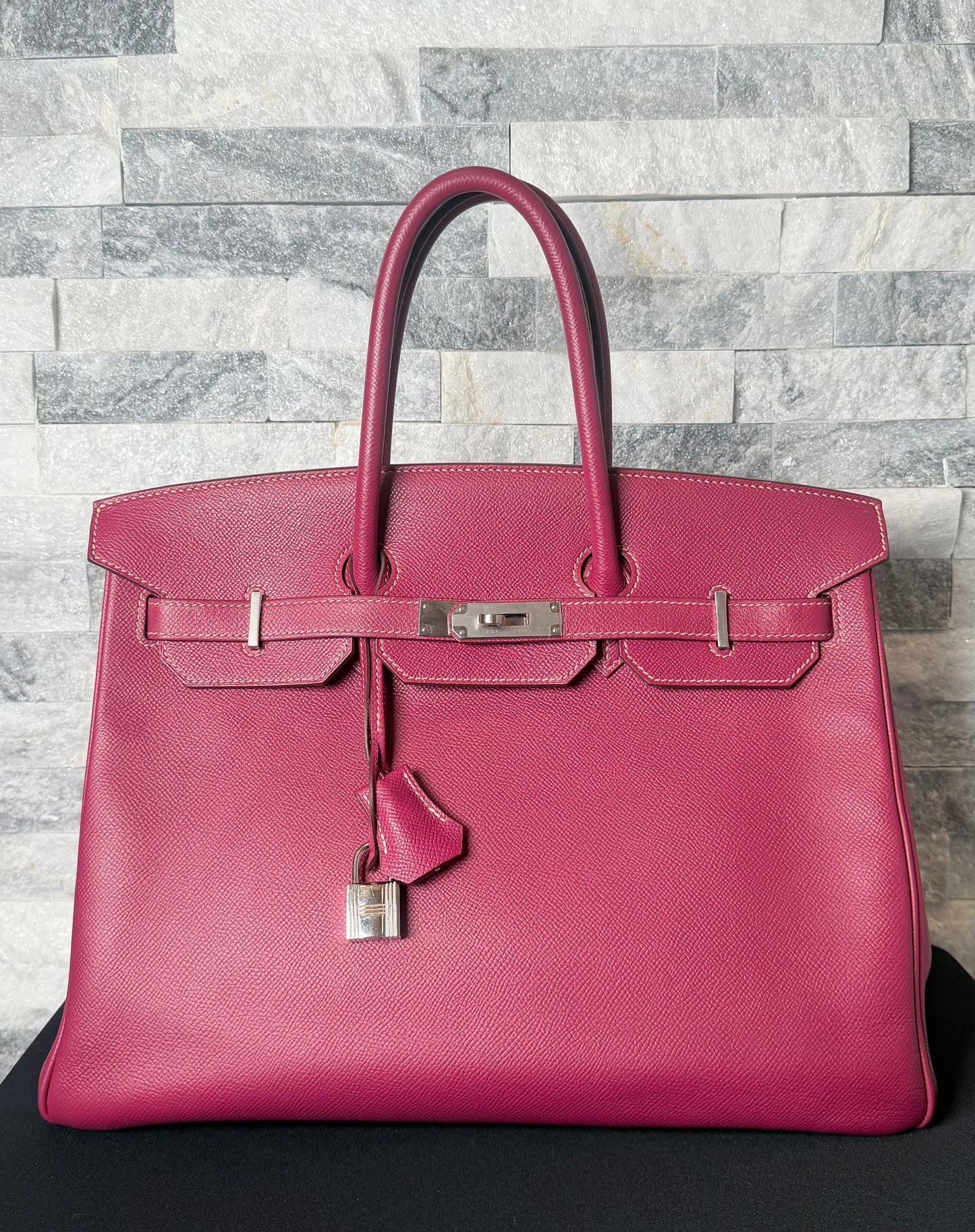 Hermès Birkin 35 Handbag in Tosca Togo Leather