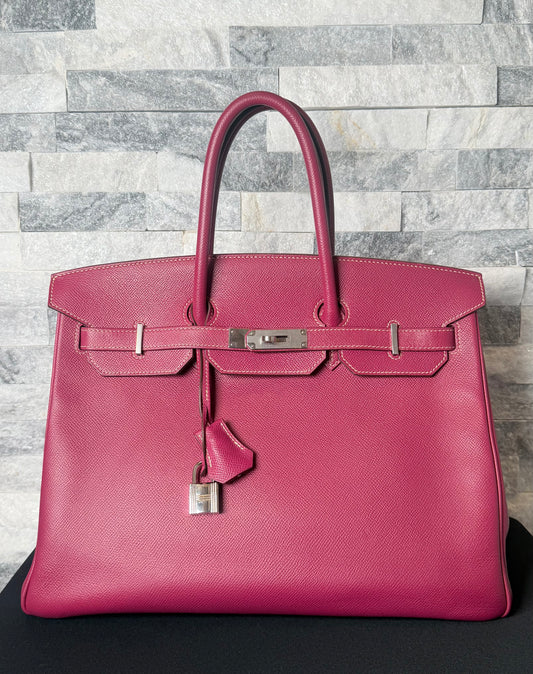 Hermès Birkin 35 Handbag in Tosca Togo Leather